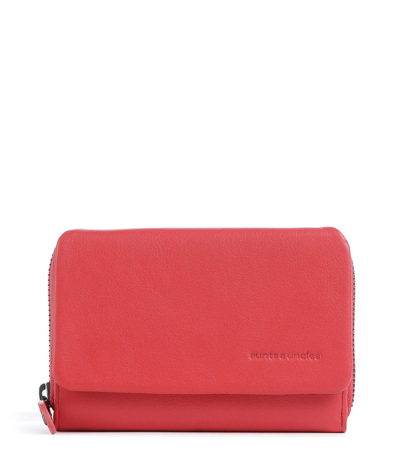 Aunts & Uncles Jamie's Orchard Dahlia Wallet coral