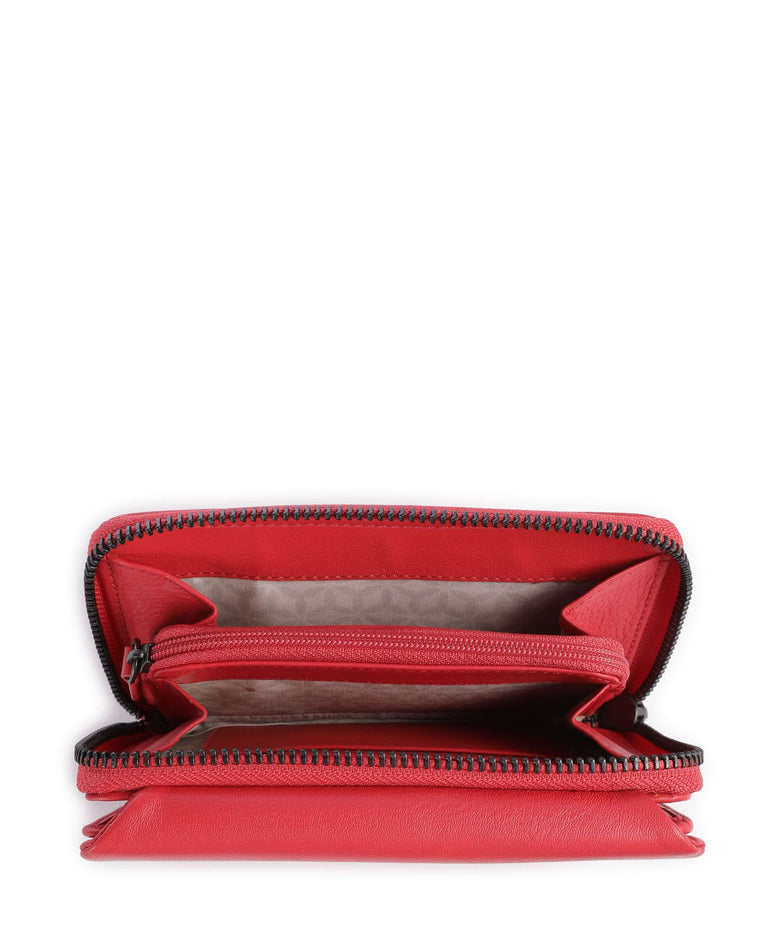 Aunts & Uncles Jamie's Orchard Dahlia Wallet coral