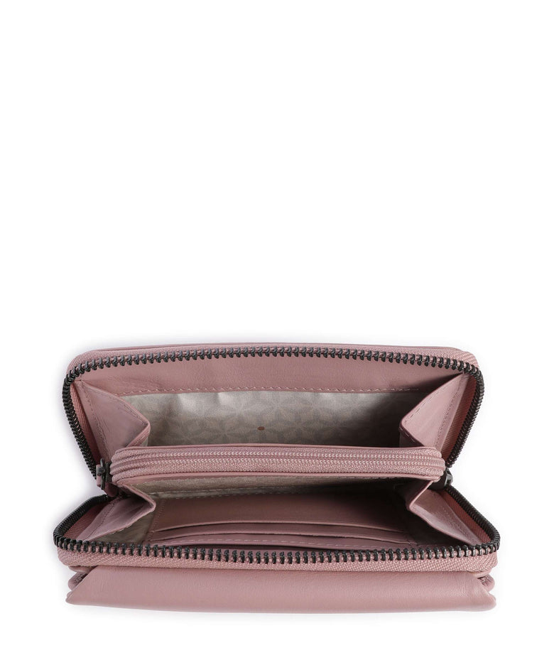 Aunts & Uncles Jamie's Orchard Dahlia Wallet cosmetic pink