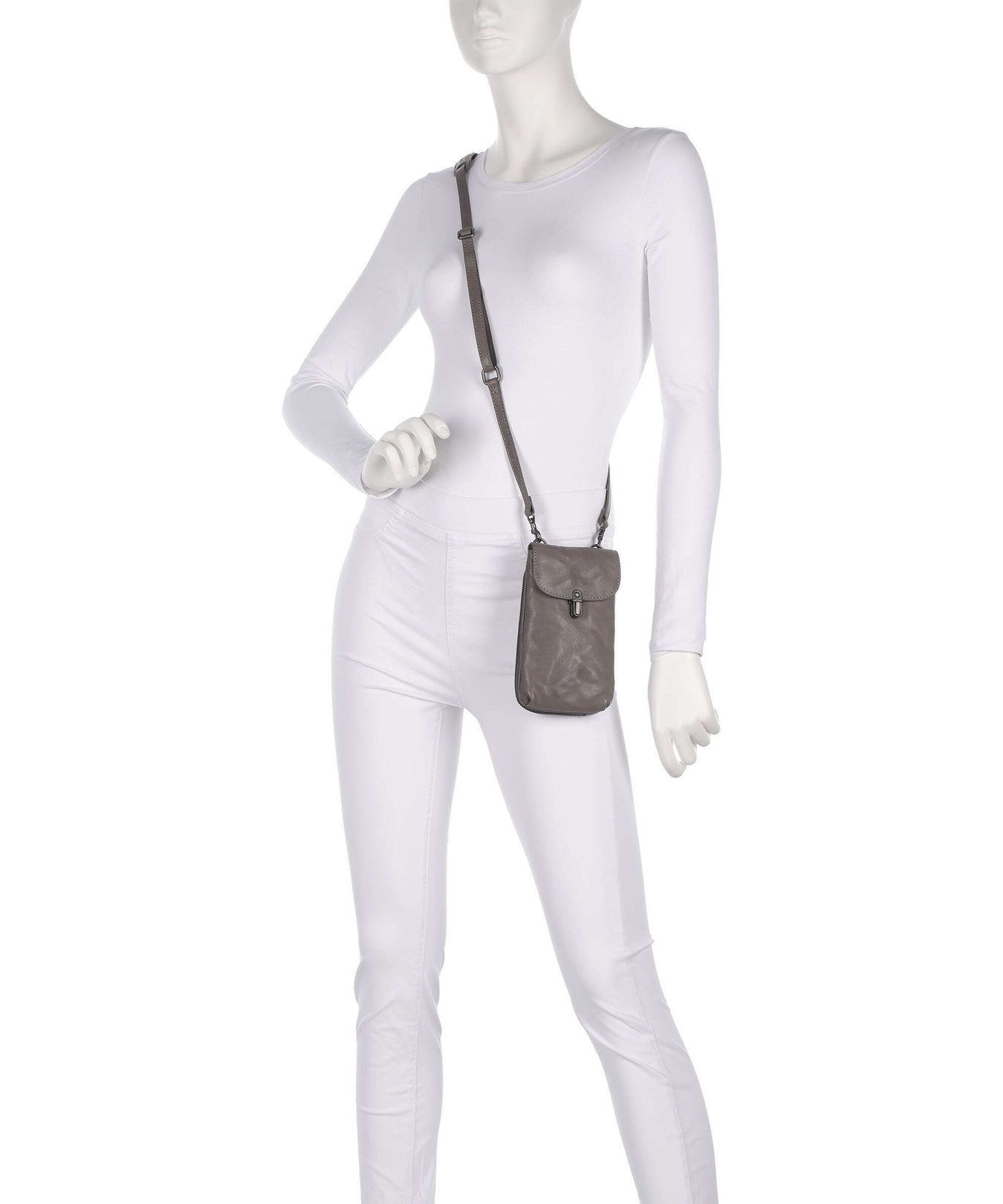 Aunts & Uncles Grandma's Luxury Club Mrs. Lemon Twist Phone bag oyster grey