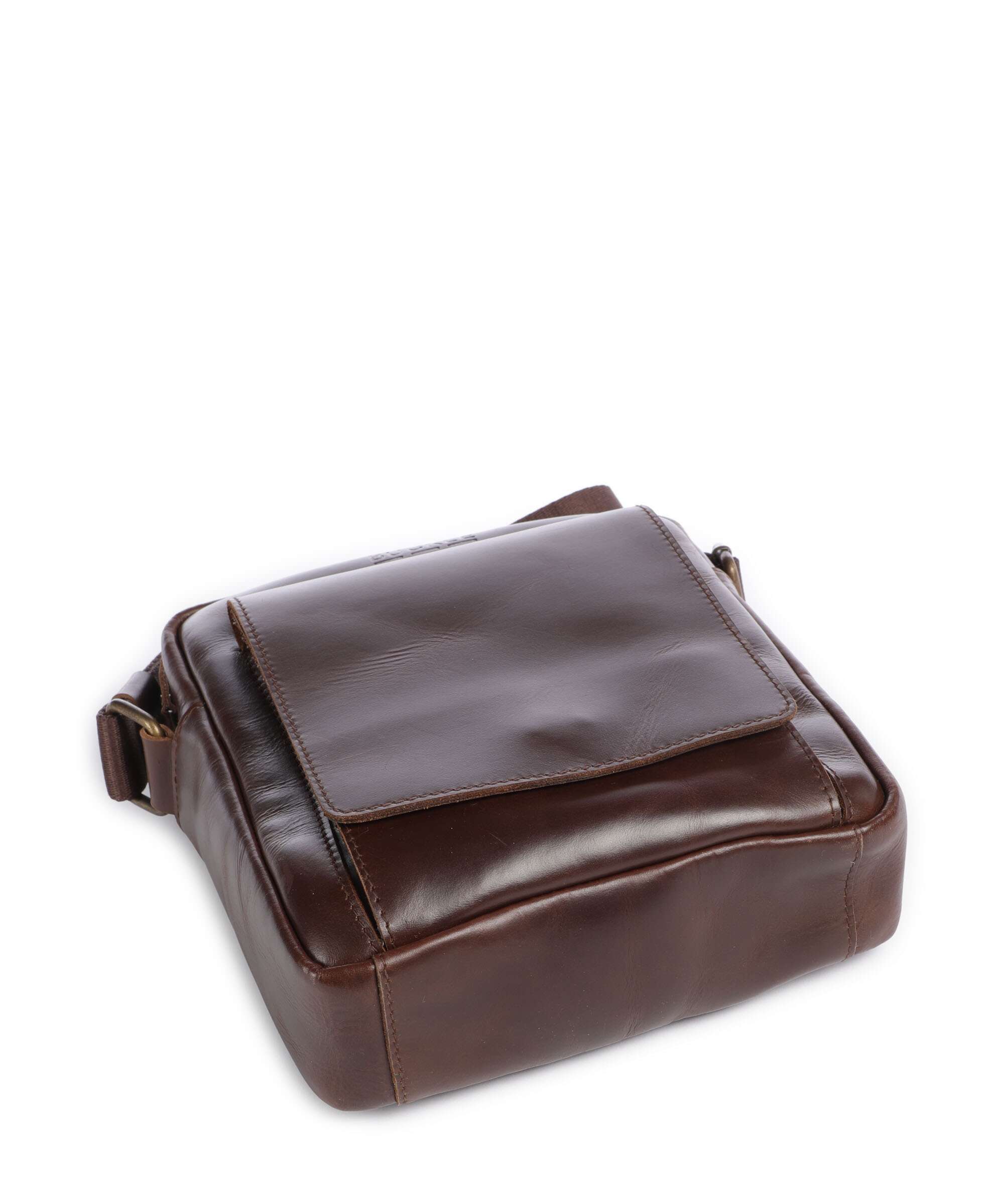 Buckle & Seam Crazy Horse Collector Crossbody bag brown