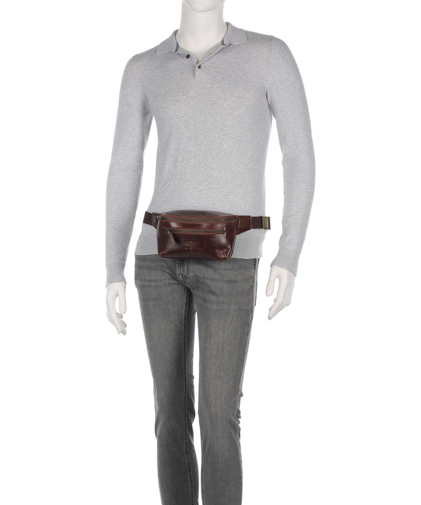 Buckle & Seam Crazy Horse Dash Fanny pack brown