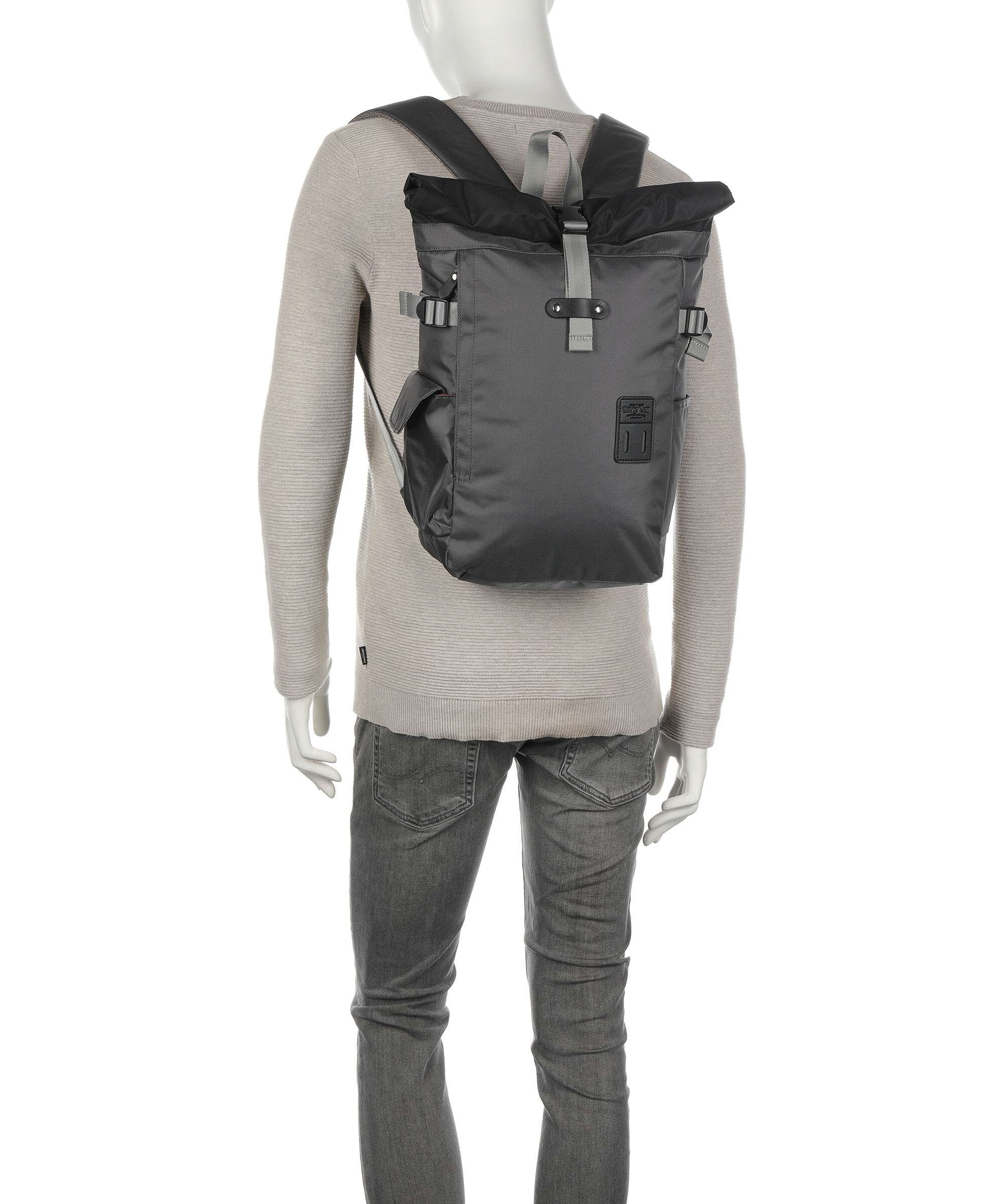 Harvest Label Norikura Two-Tone Rolltop backpack gunmetal