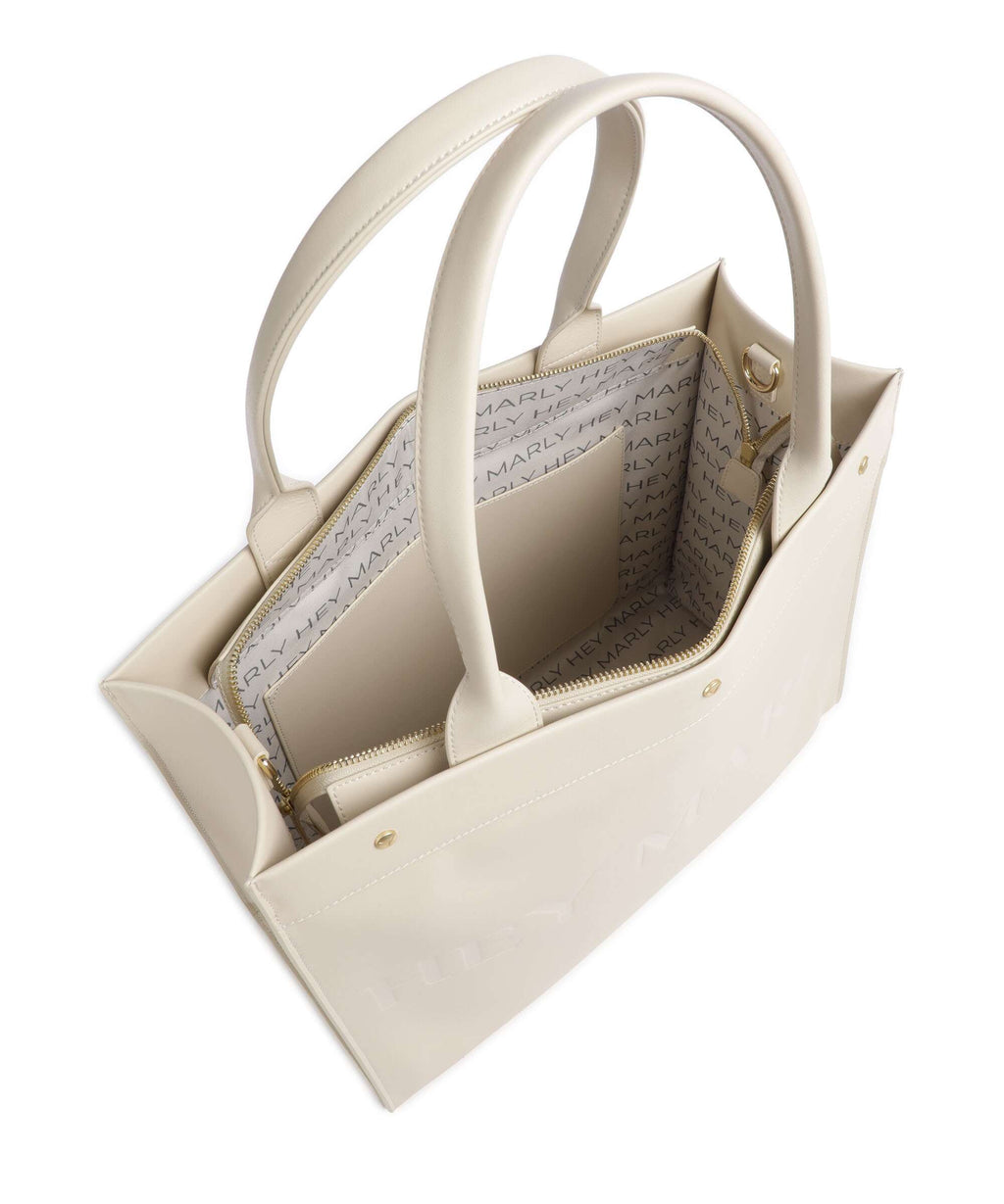 Hey Marly Classy Signature Tote bag crema