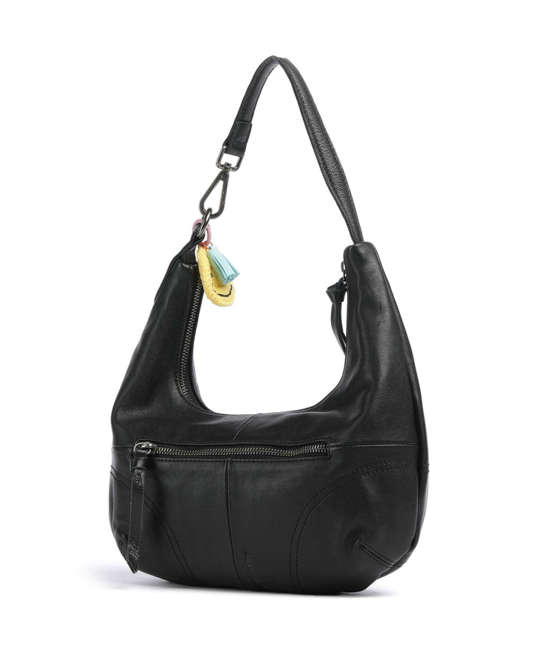FredsBruder Take A Smile Hobo bag black