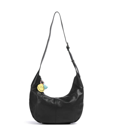 FredsBruder Take A Smile Hobo bag black