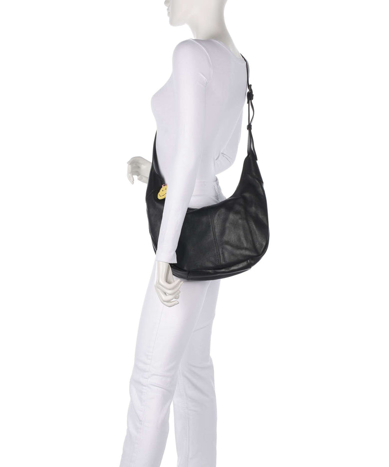 FredsBruder Take A Smile Big Hobo bag black
