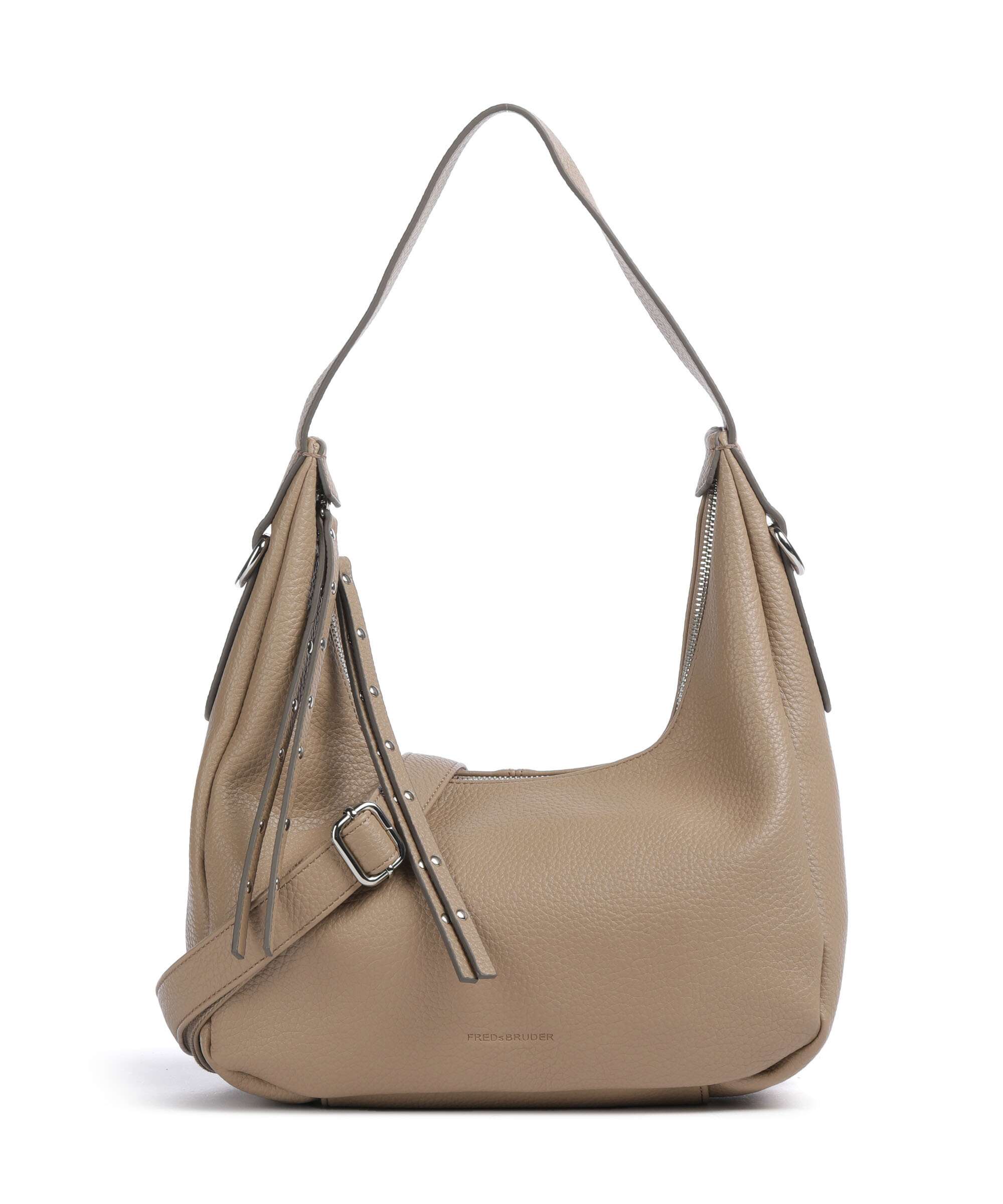 FredsBruder Feel Wild Midi Hobo bag soft toffee