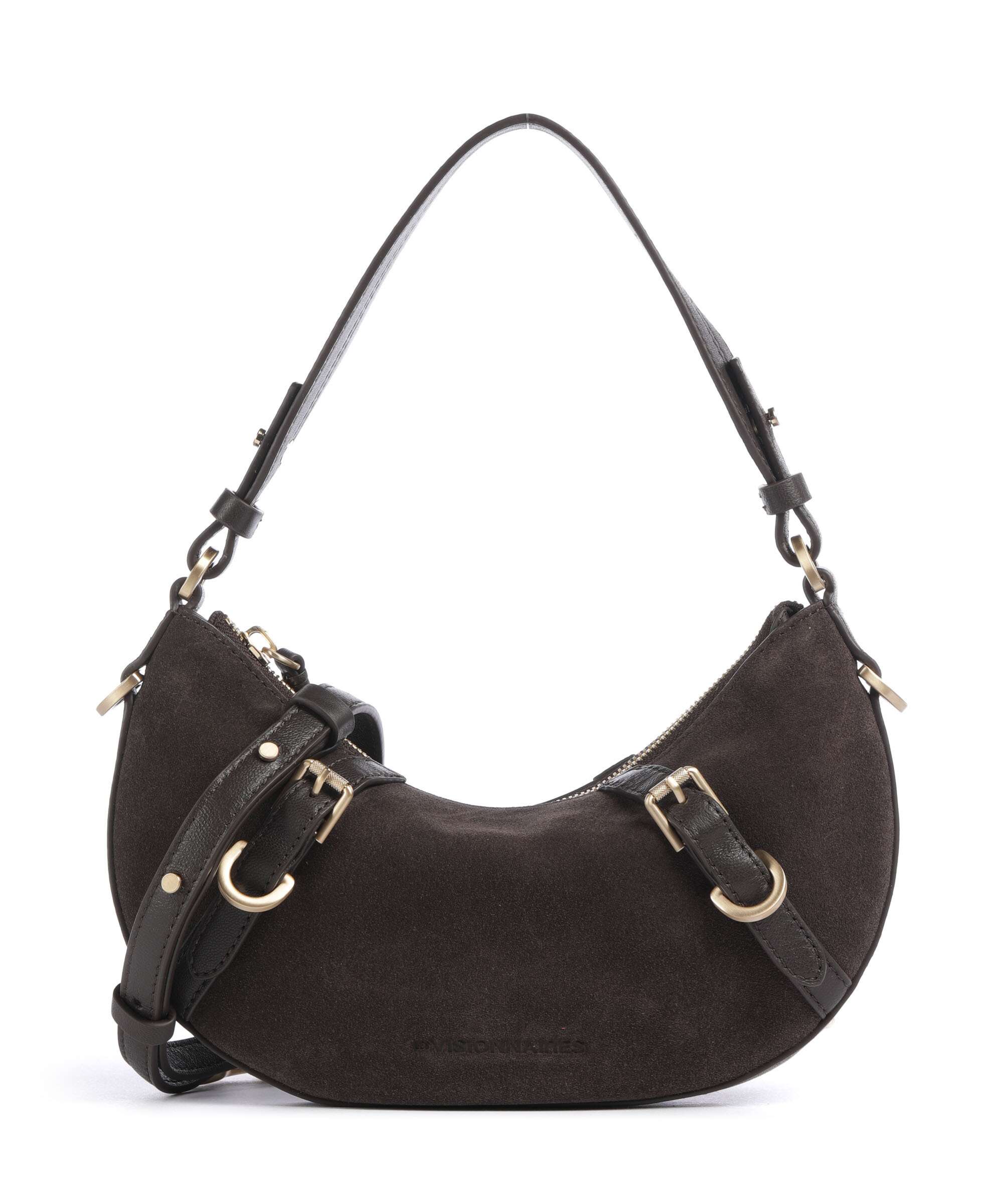 Les Visionnaires Enya Cozy Mini Shoulder bag chocolate brown
