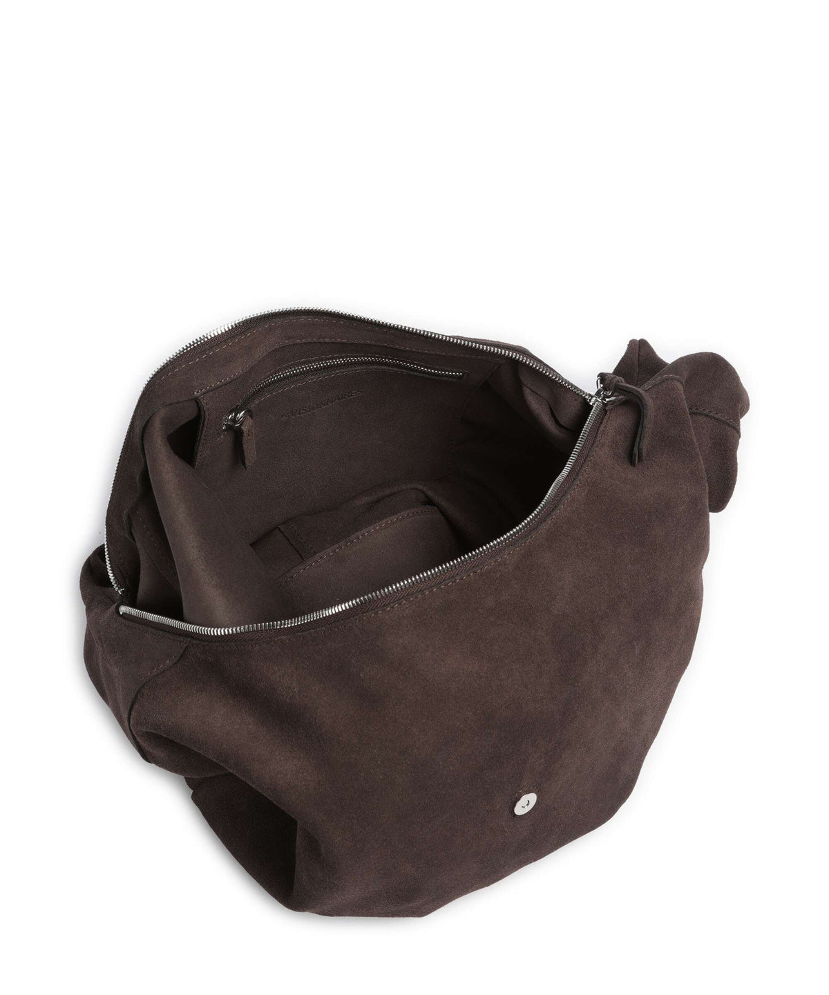 Les Visionnaires Claudine Rebel Cozy Hobo bag dark brown