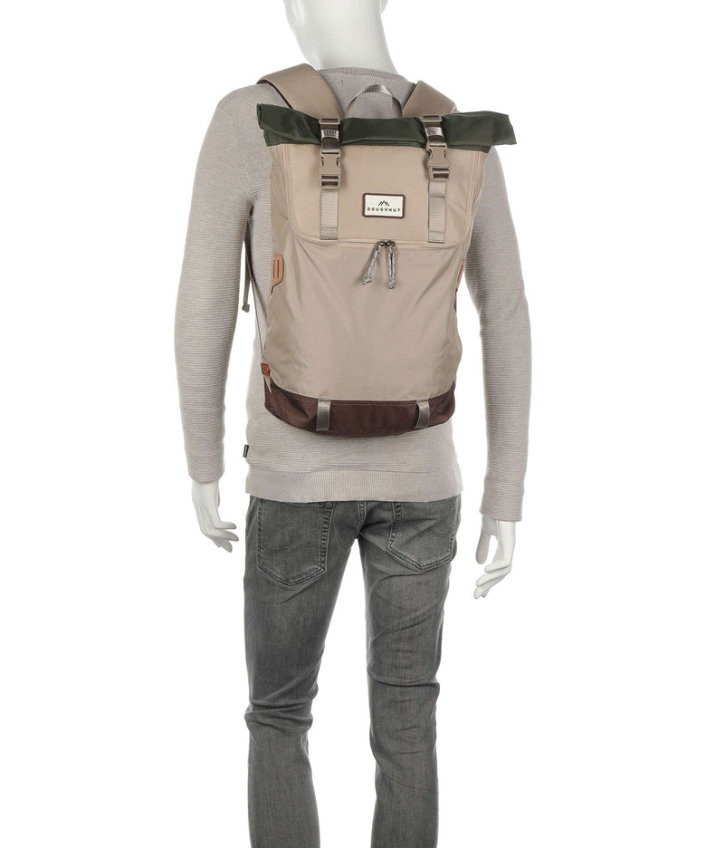 Doughnut Jungle Christopher Rolltop backpack beige