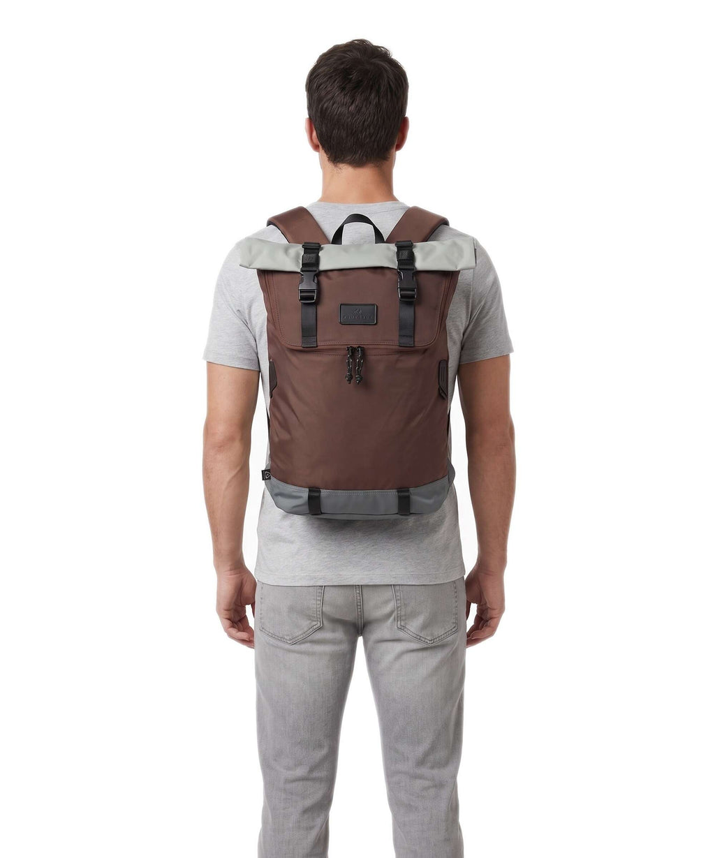 Doughnut Go Wild Christopher Rolltop backpack grey/brown