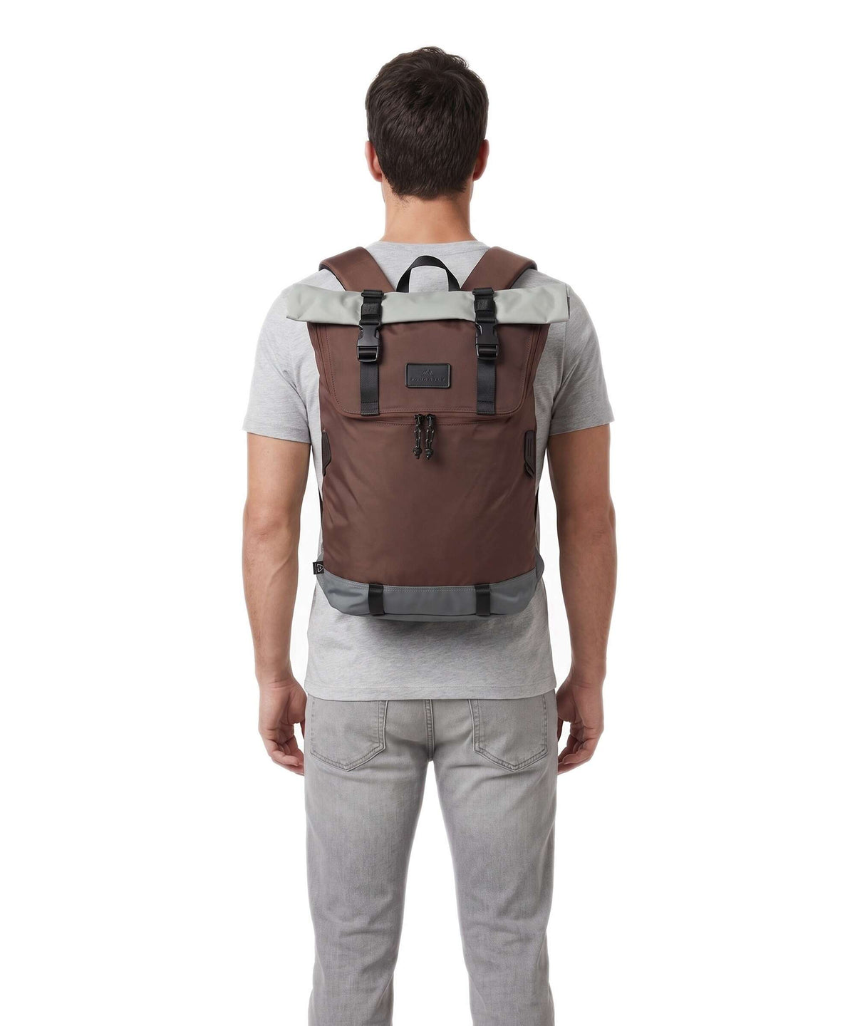 Doughnut Go Wild Christopher Rolltop backpack grey/brown