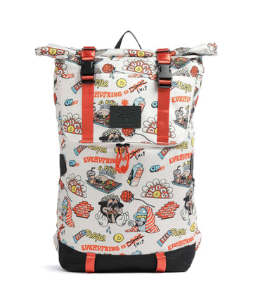Doughnut The Dudes Christopher Dark Rolltop backpack print