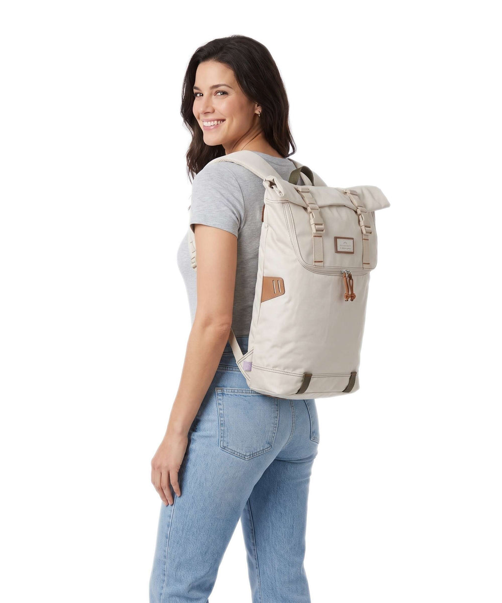 Doughnut Denise Peter Christopher Rolltop backpack stone