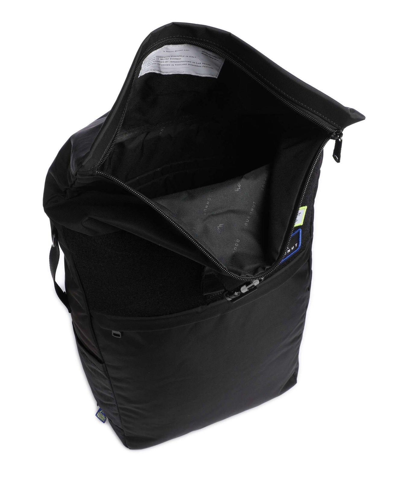 Doughnut Airlines Jetpack Rolltop backpack black