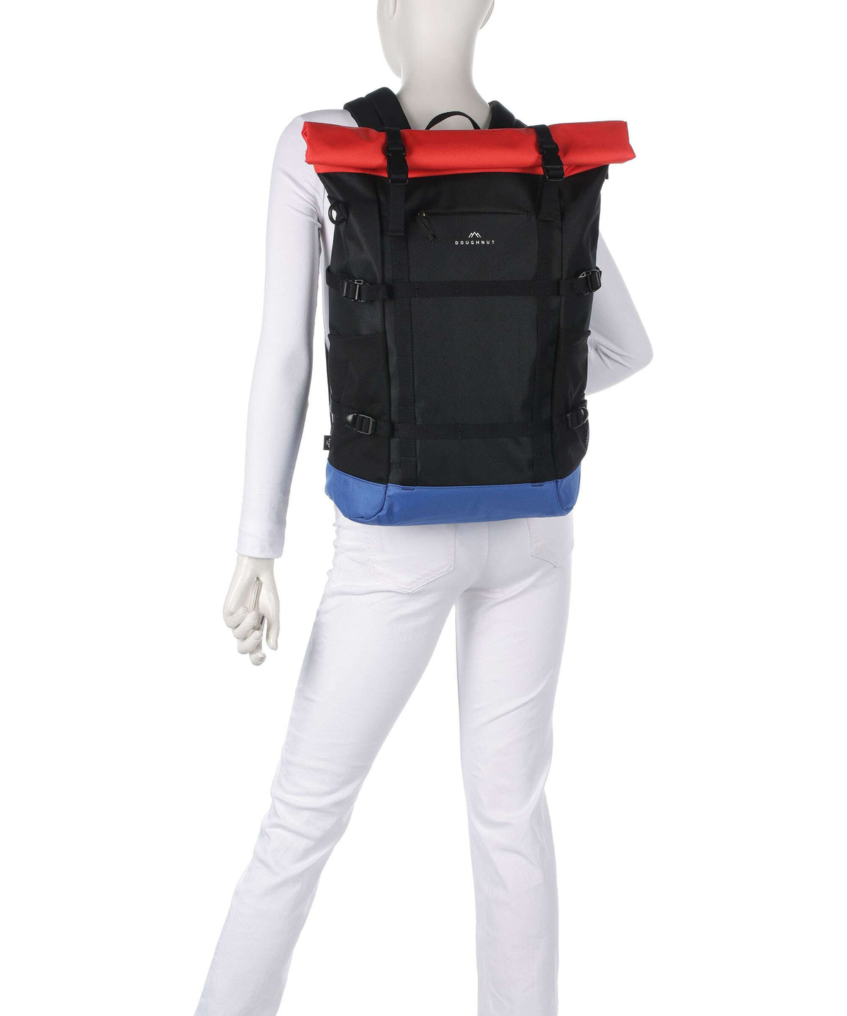 Doughnut Reborn Paratrooper Backpack black/grapefruit