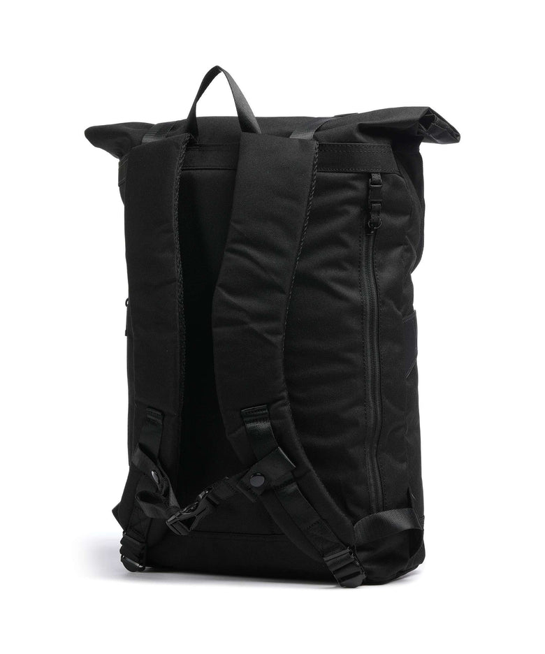 Doughnut Glossy Blocking Christopher Rolltop backpack black