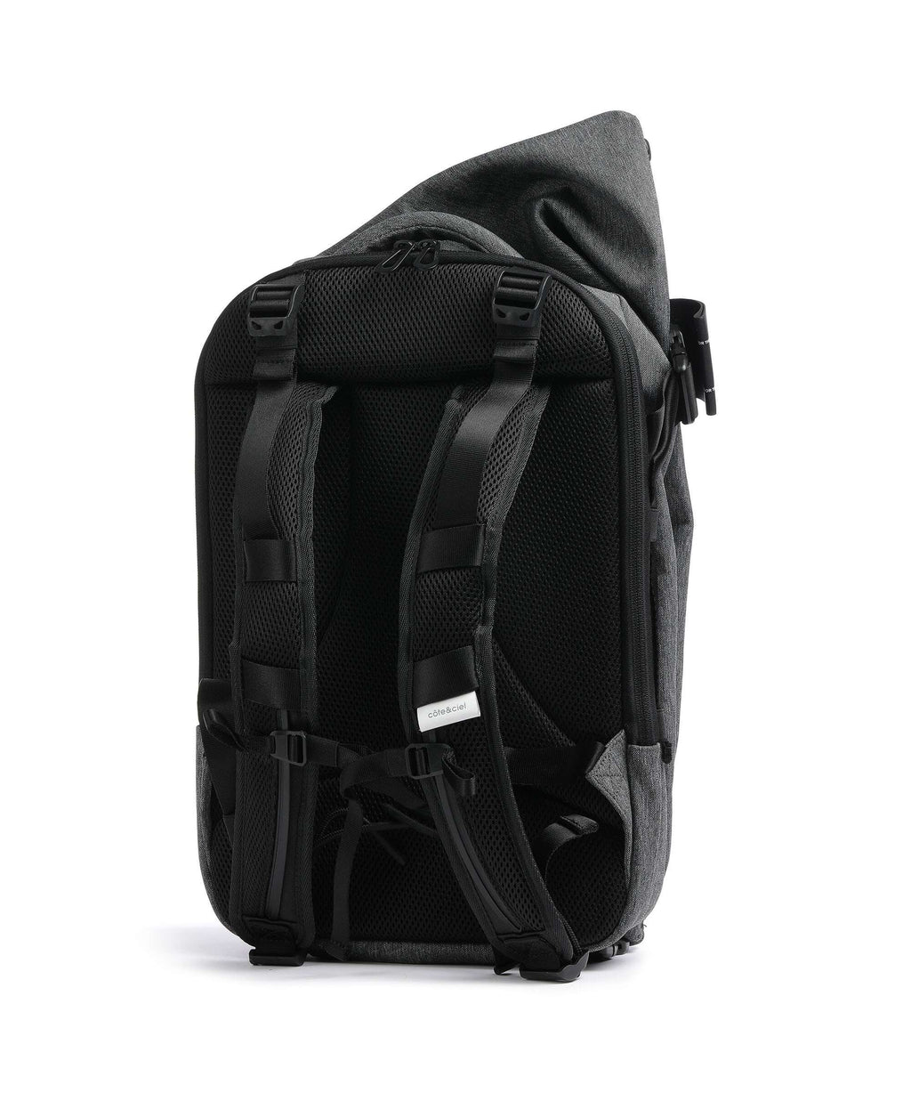 Côte&Ciel Eco Yarn Isar Air Backpack black melange