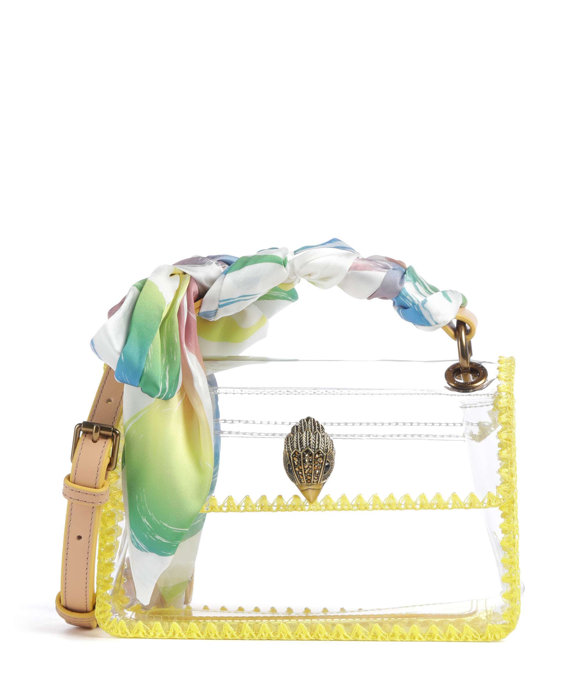 Kurt Geiger Kensington Vinyl Mini Crossbody bag yellow