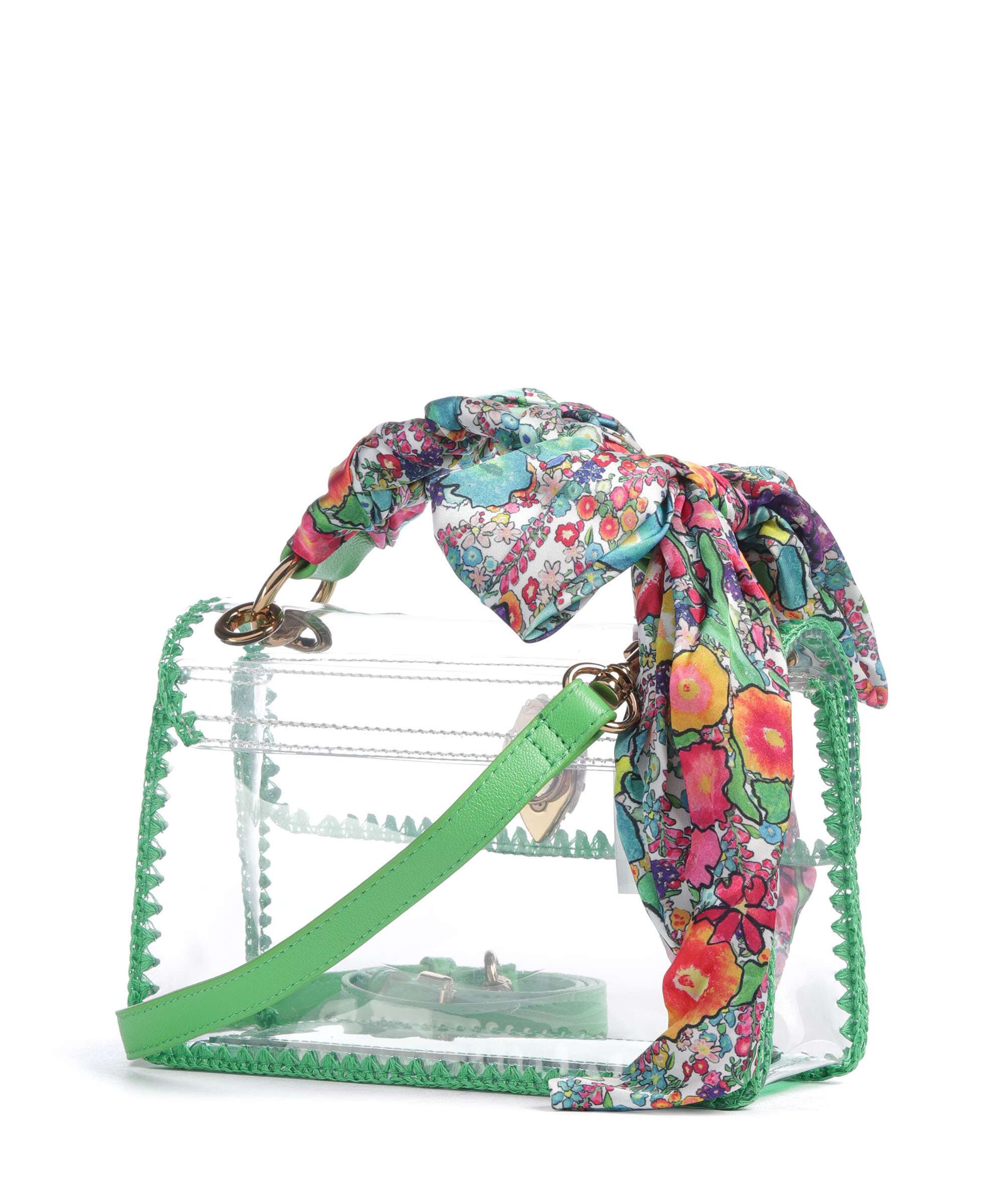 Kurt Geiger Kensington Vinyl Mini Crossbody bag green combination