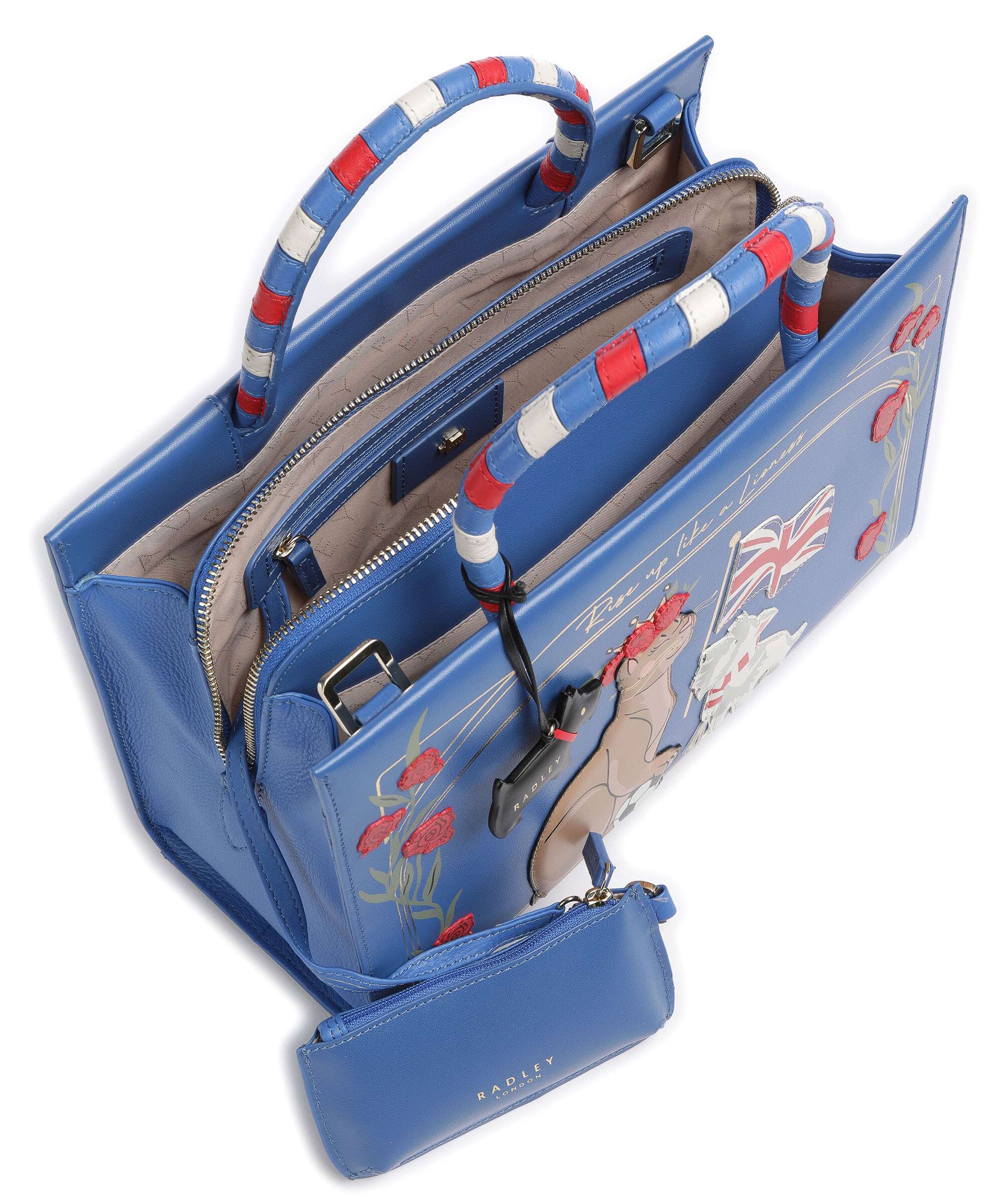 Radley London The World Cup Handbag royal blue