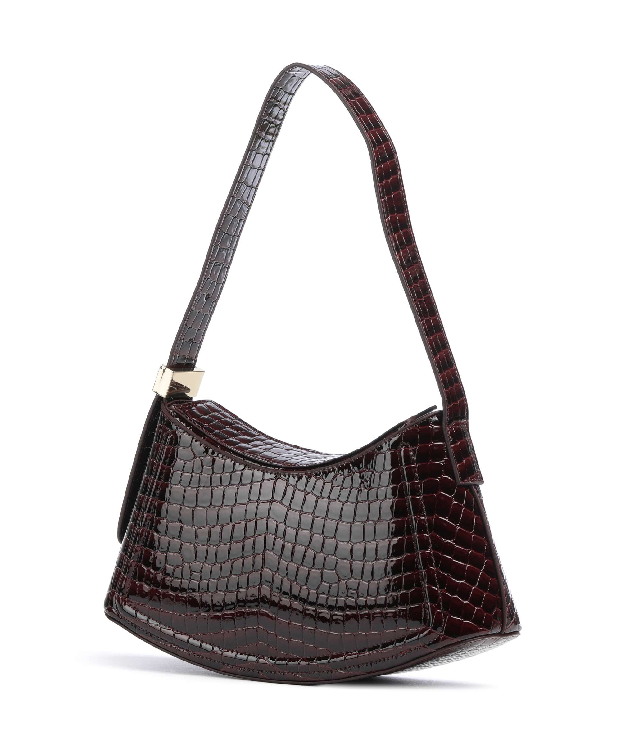 Dune London Dependent Shoulder bag burgundy croc