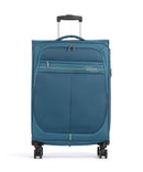 American Tourister Deep Dive Spinner (4 wheels) teal/lime
