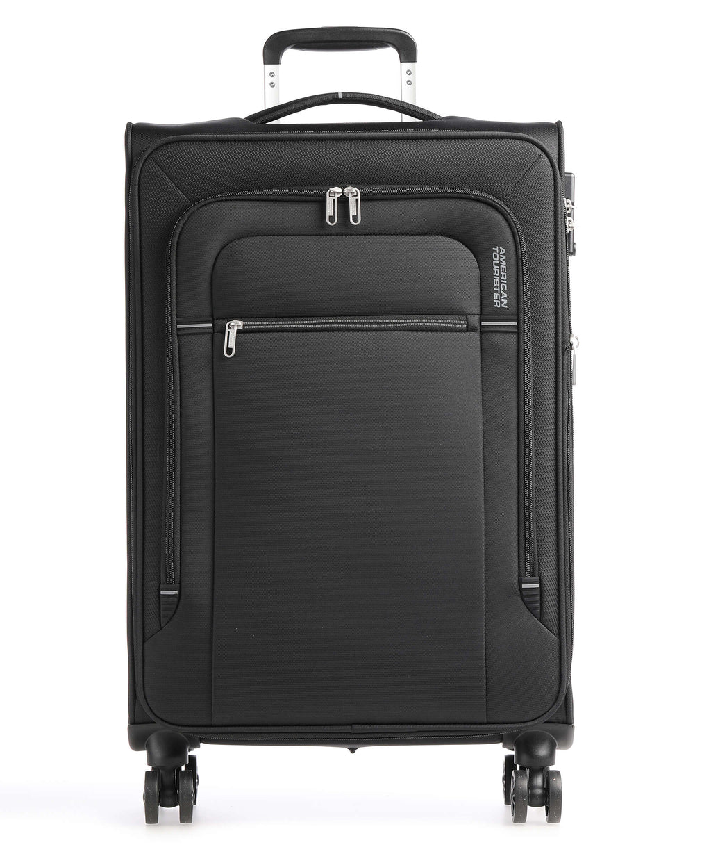American Tourister Crosstrack Spinner (4 wheels) black/grey