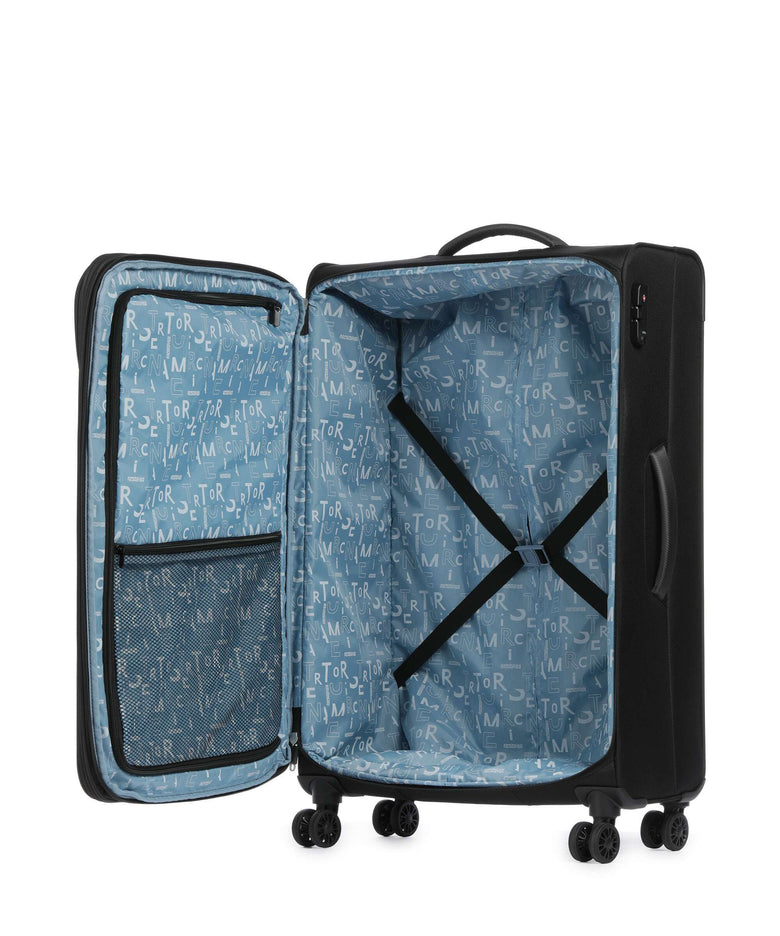 American Tourister Pulsonic Spinner (4 wheels) asphalt black