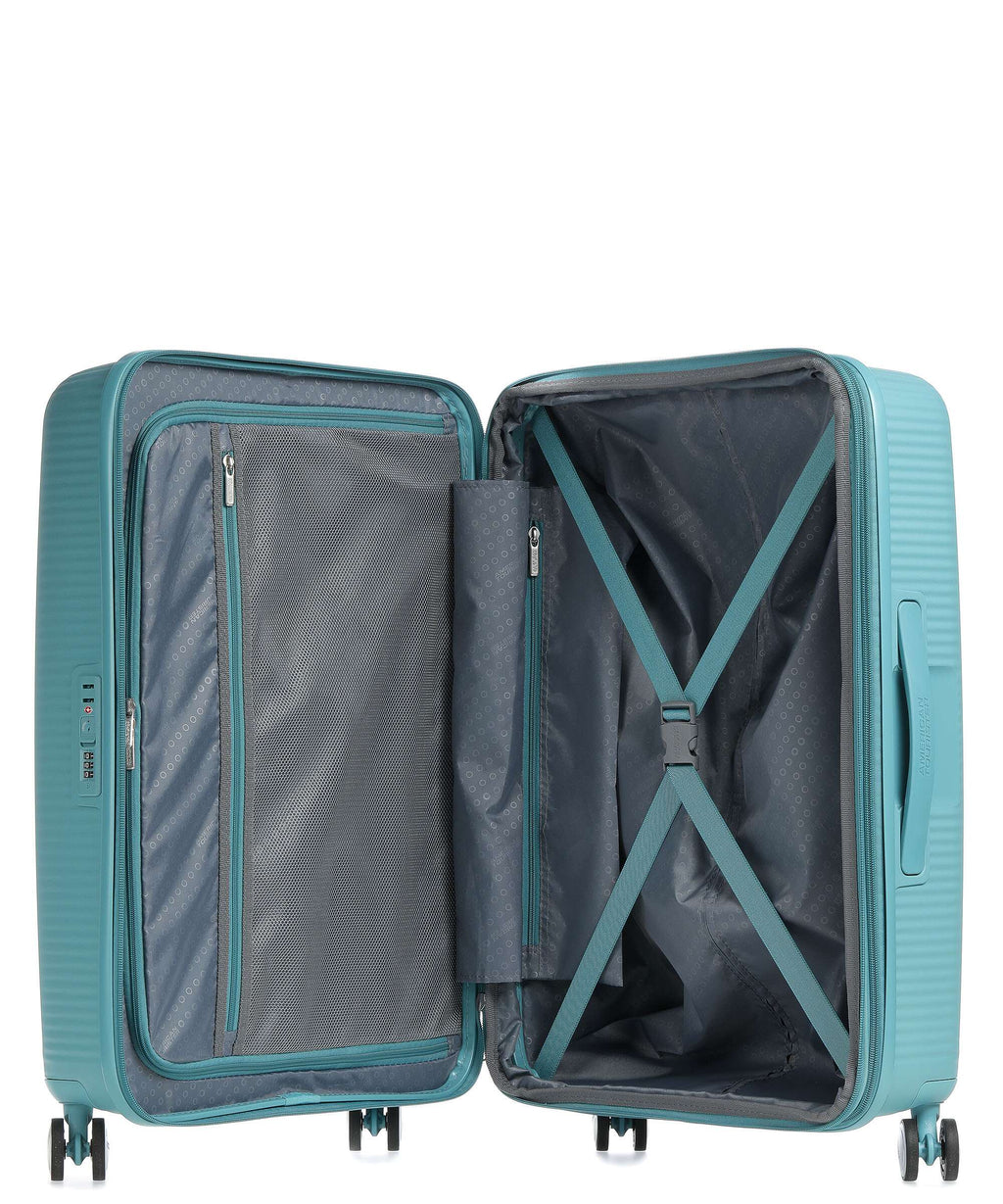 American Tourister Soundbox Spinner (4 wheels) turquoise tonic