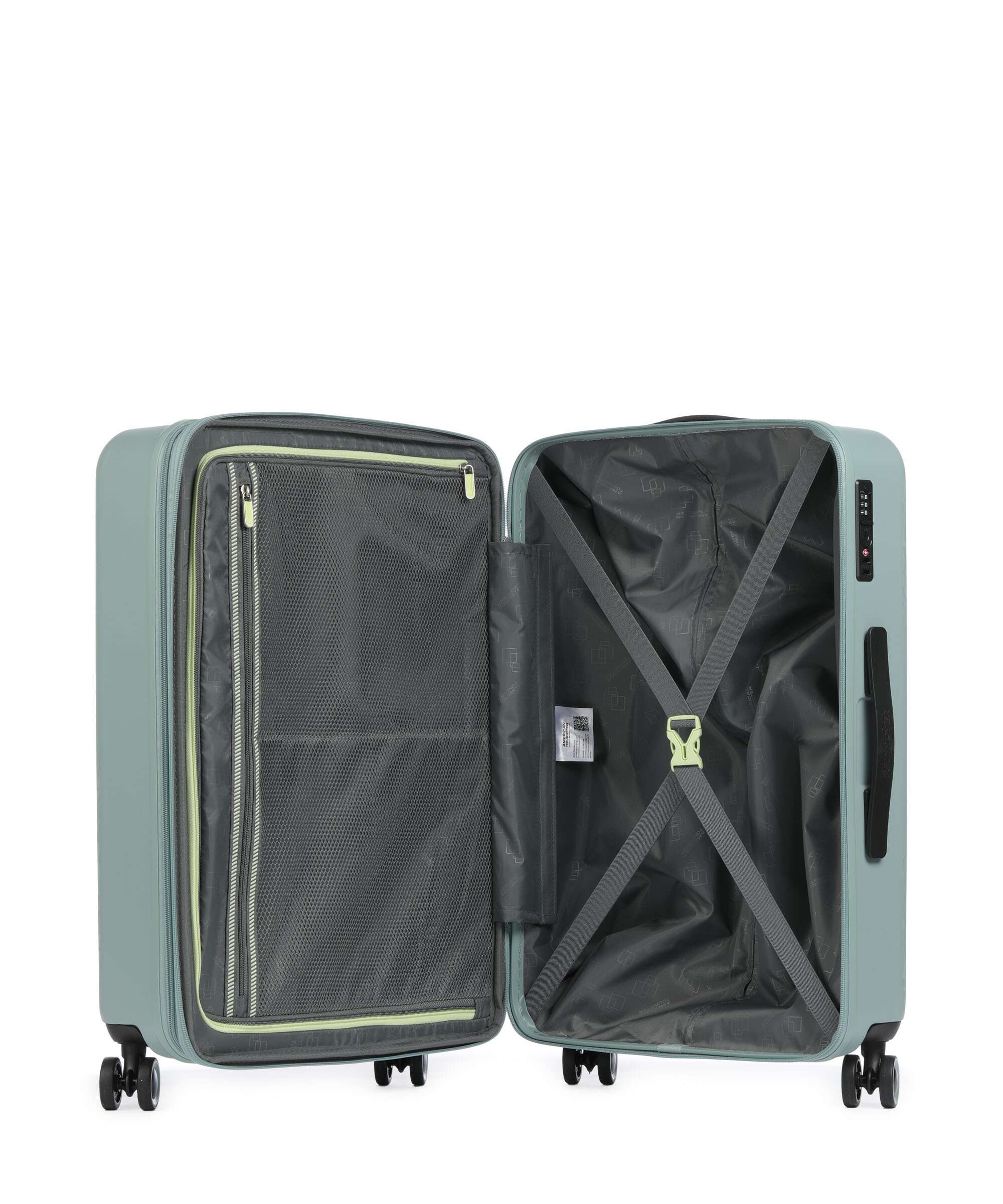 American Tourister Dynabelt Spinner (4 wheels) misty green