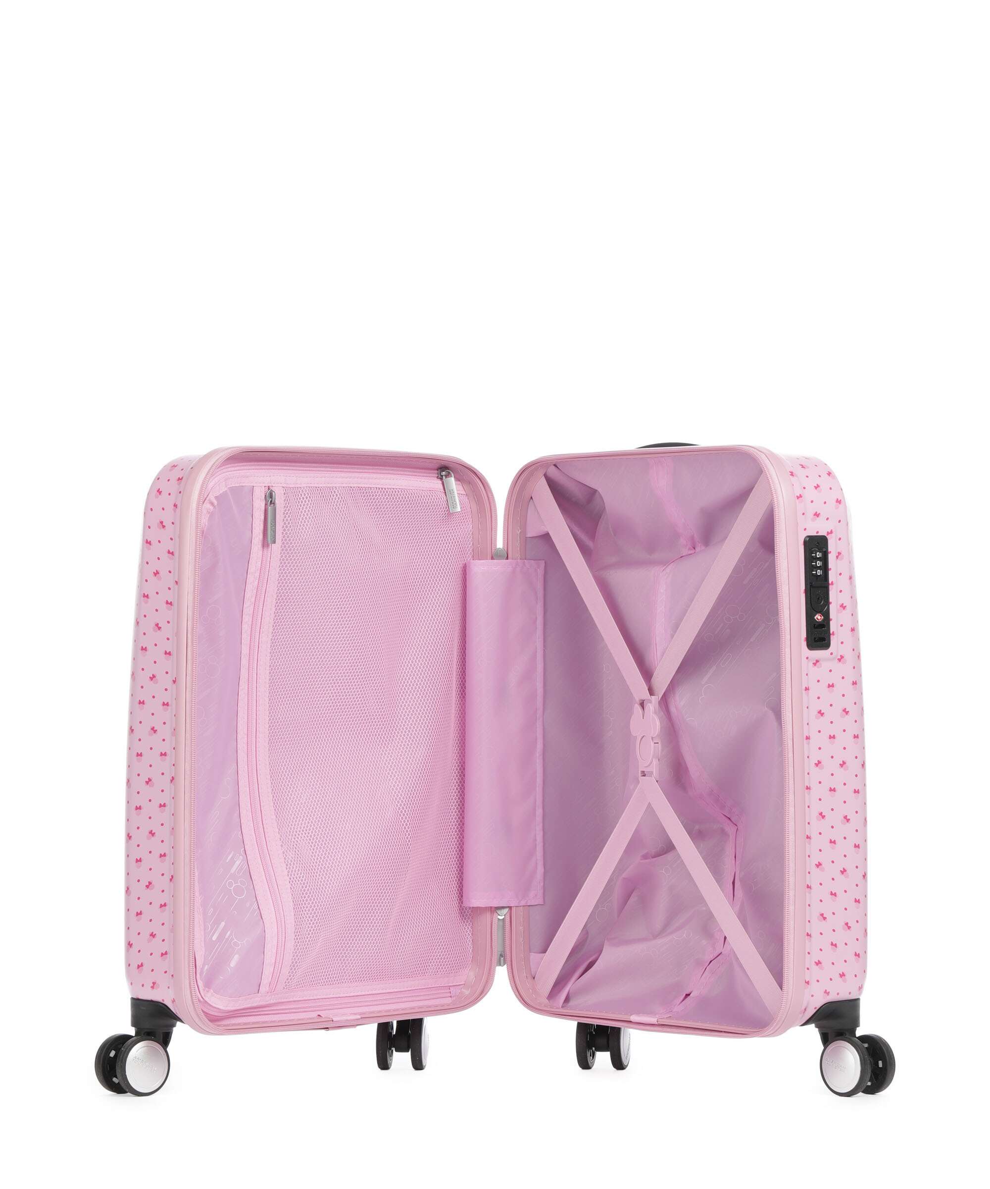 American Tourister Funlight Disney Spinner (4 wheels) minnie lenticular pink