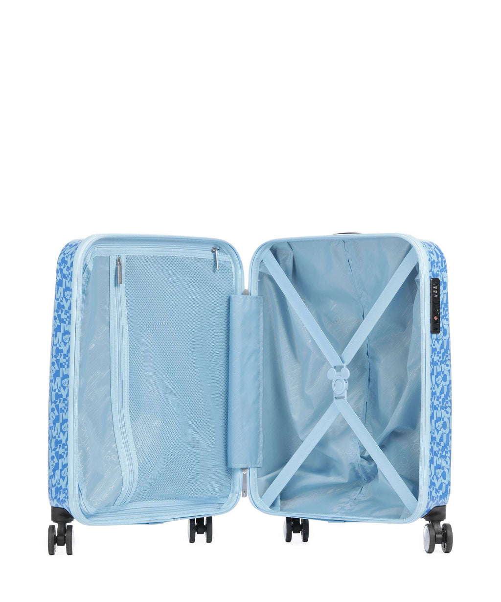 American Tourister Funlight Disney Spinner (4 wheels) mickey lenticular blue