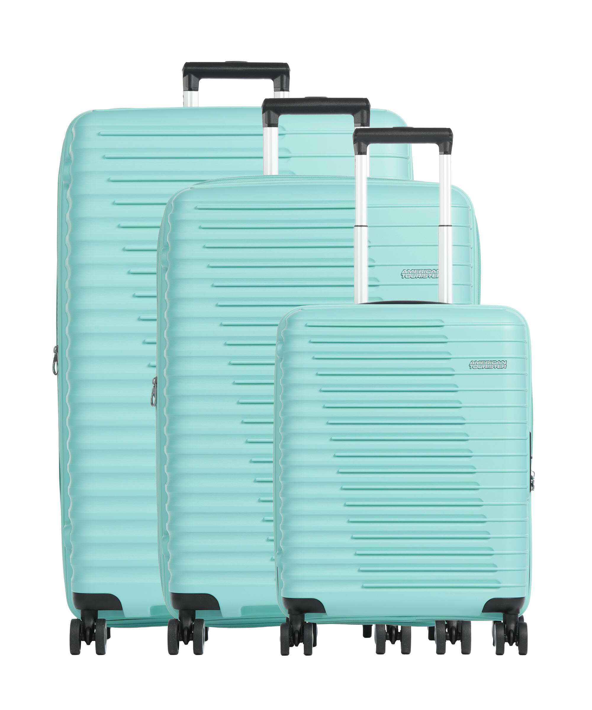 American Tourister Roadrush Suitcase set (4 wheels) aqua turquoise