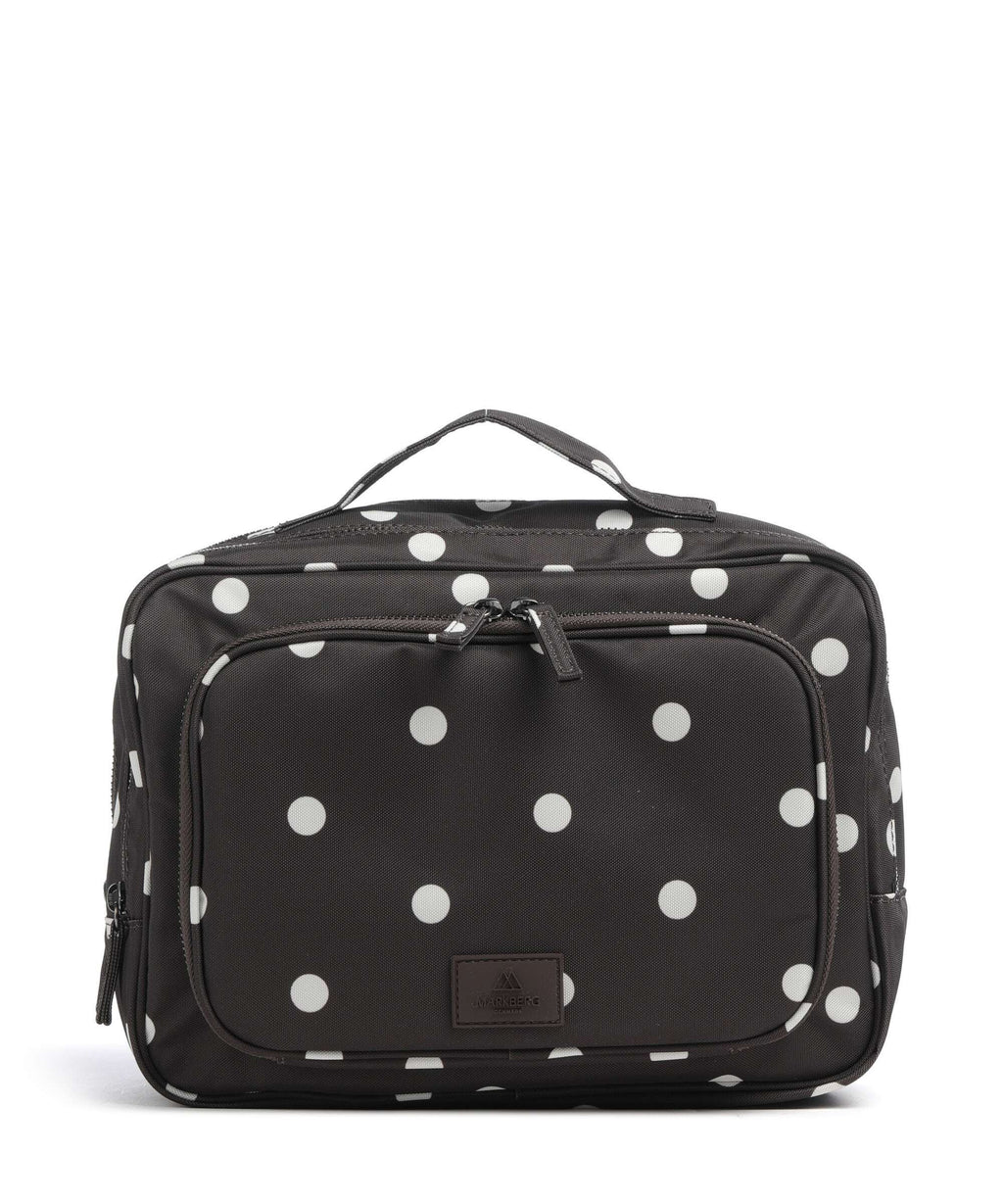 Markberg Guard Toiletry bag polka dot/brown