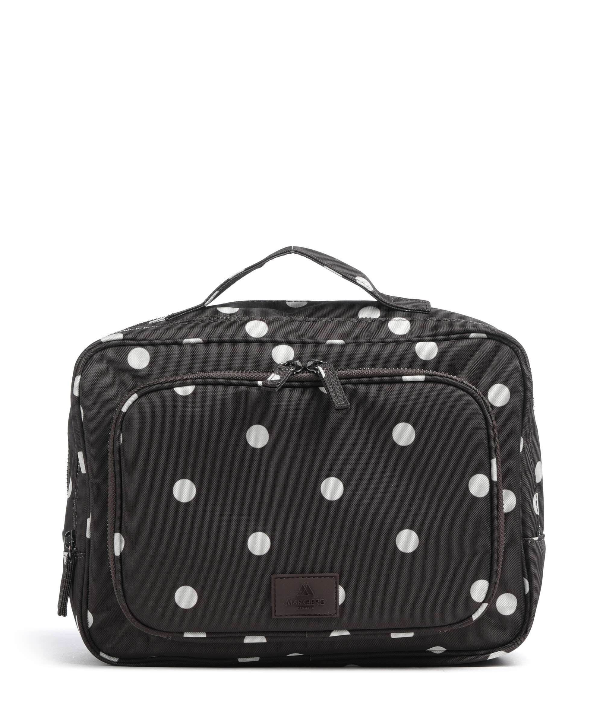 Markberg Guard Toiletry bag polka dot/brown