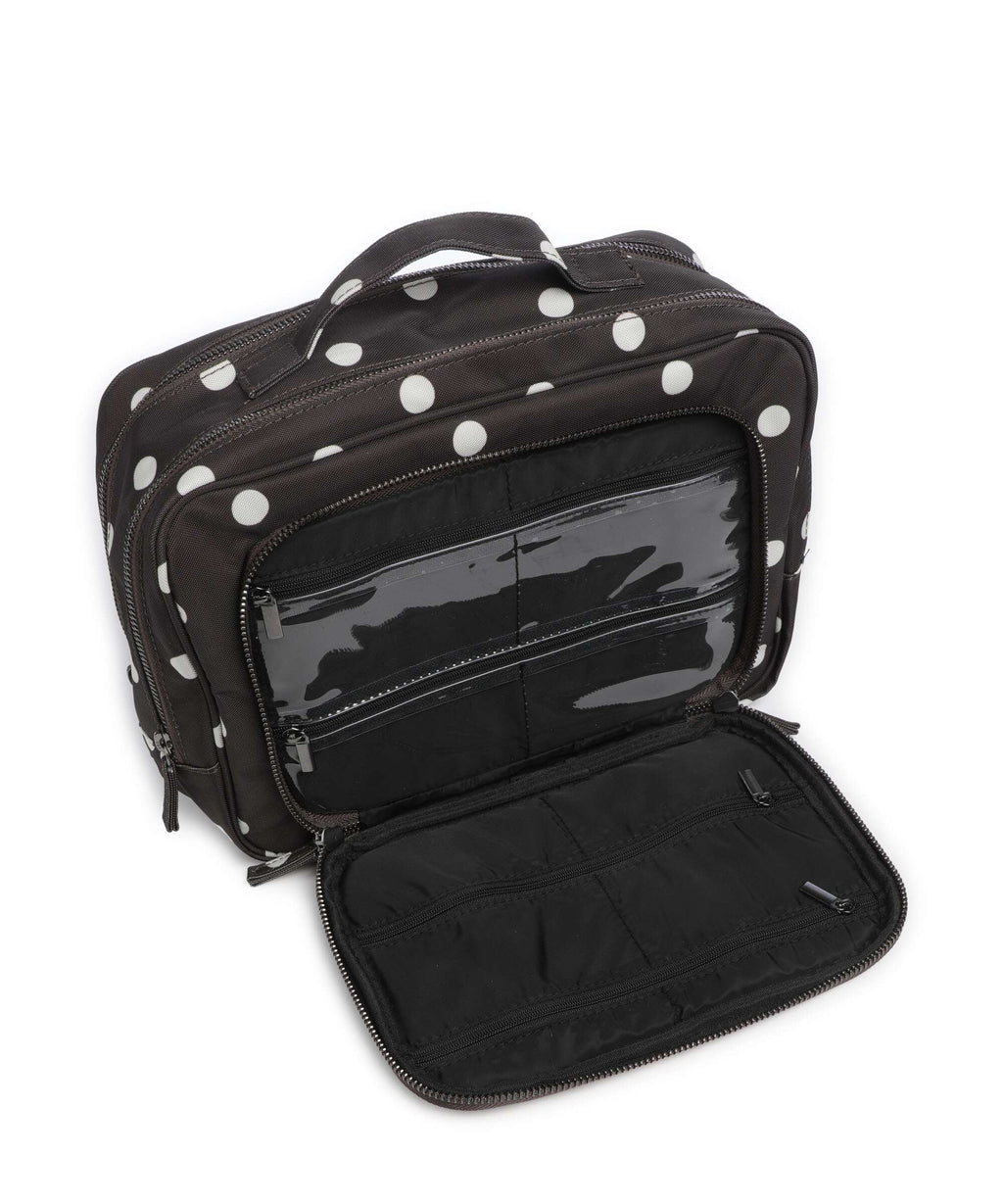 Markberg Guard Toiletry bag polka dot/brown