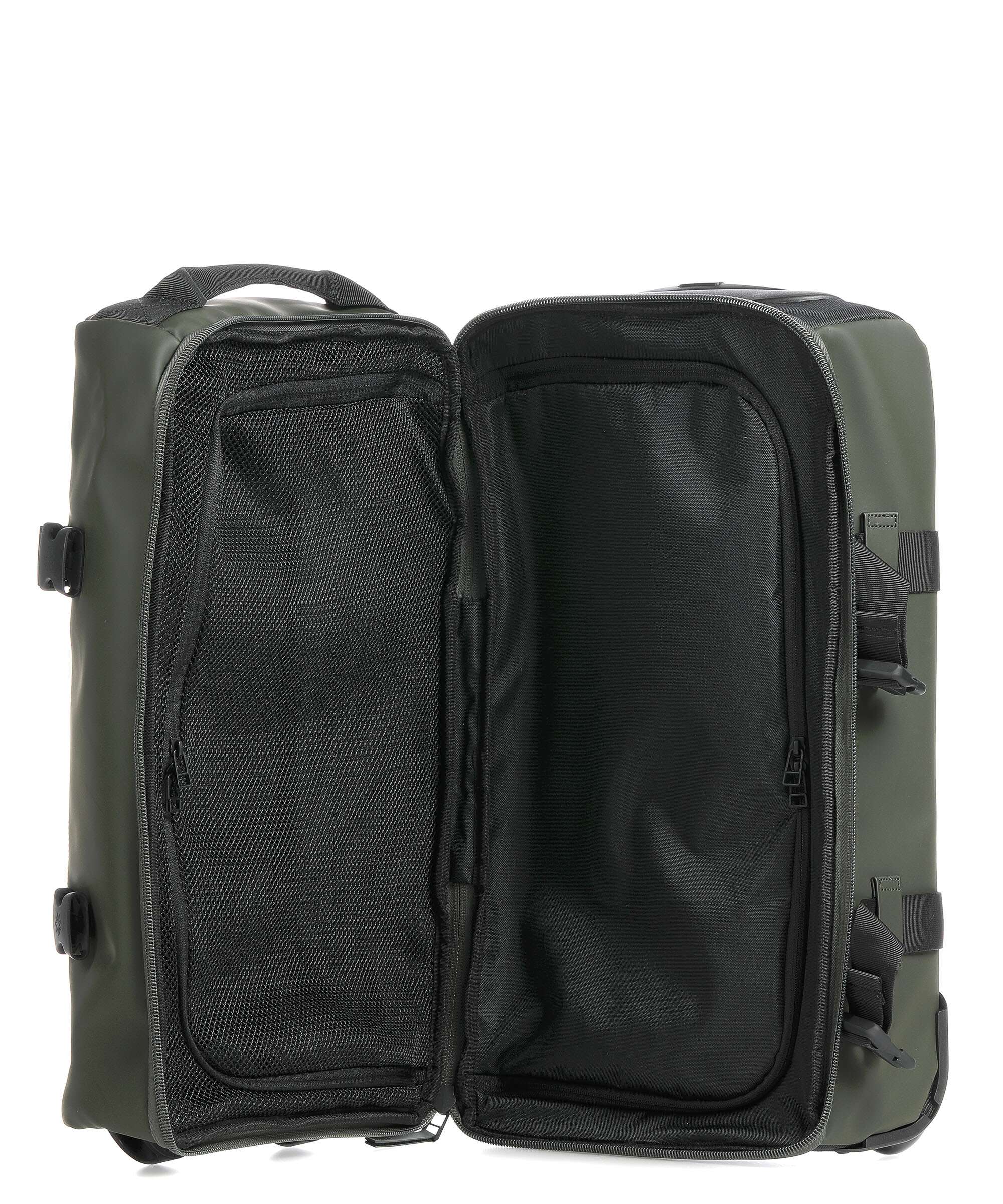 Rains Texel Travel bag with wheels green