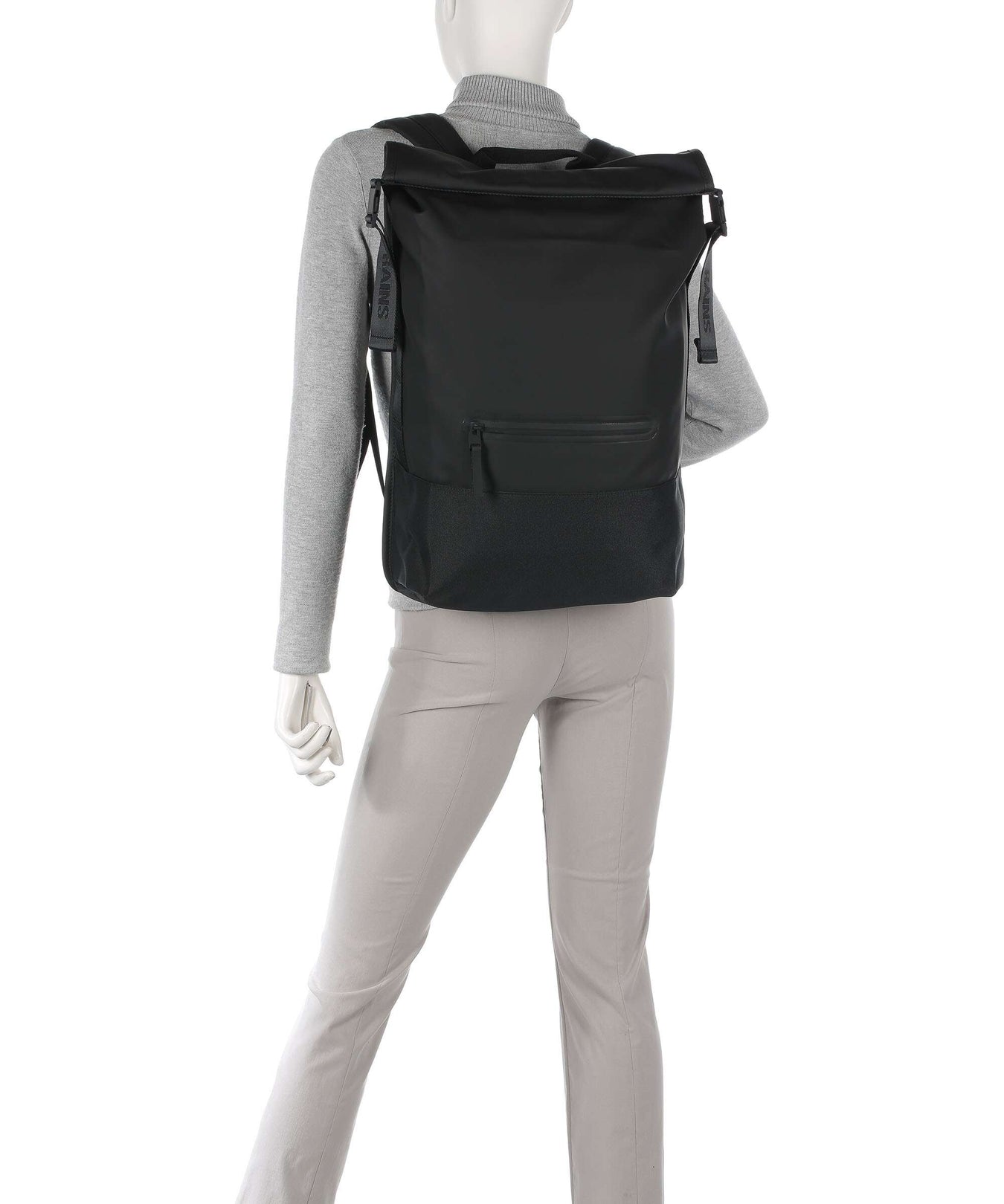 Rains Trail Rolltop backpack black