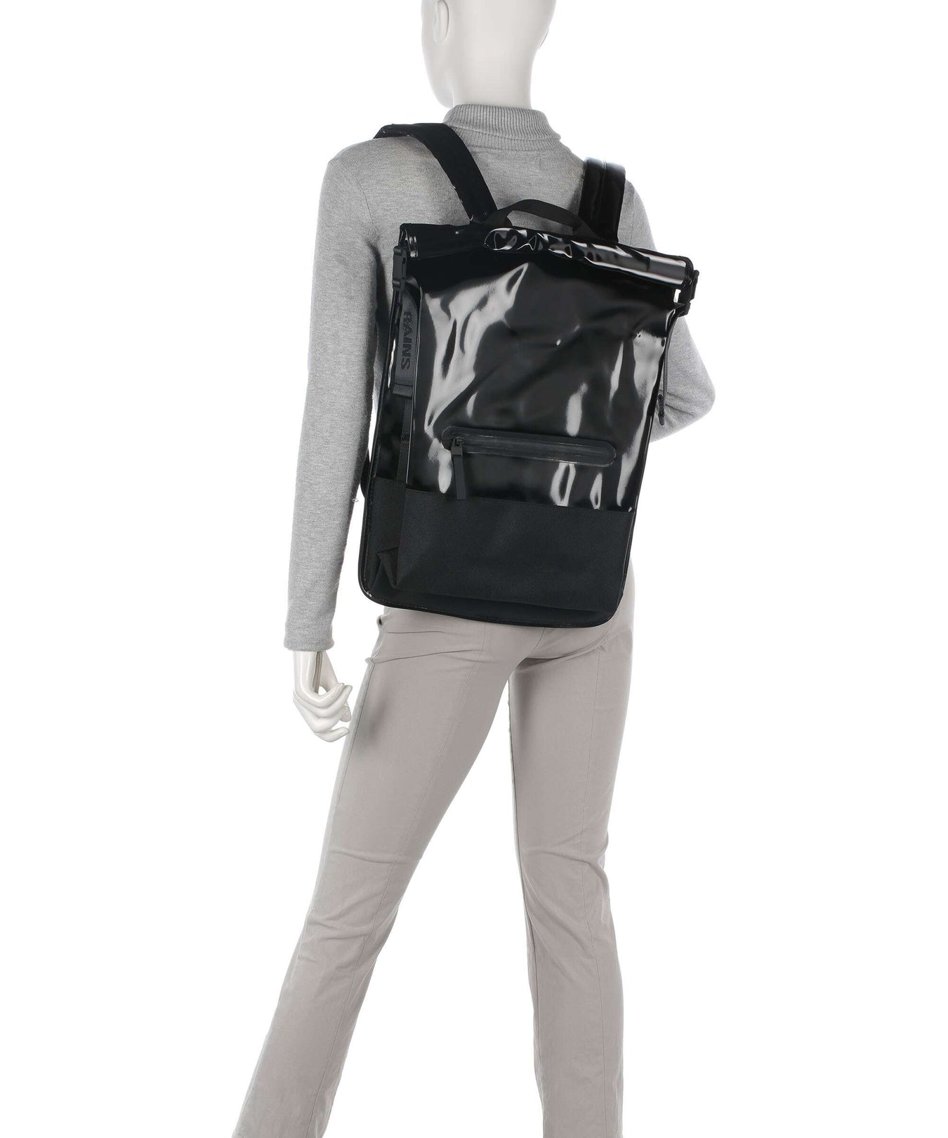 Rains Trail Rolltop backpack night