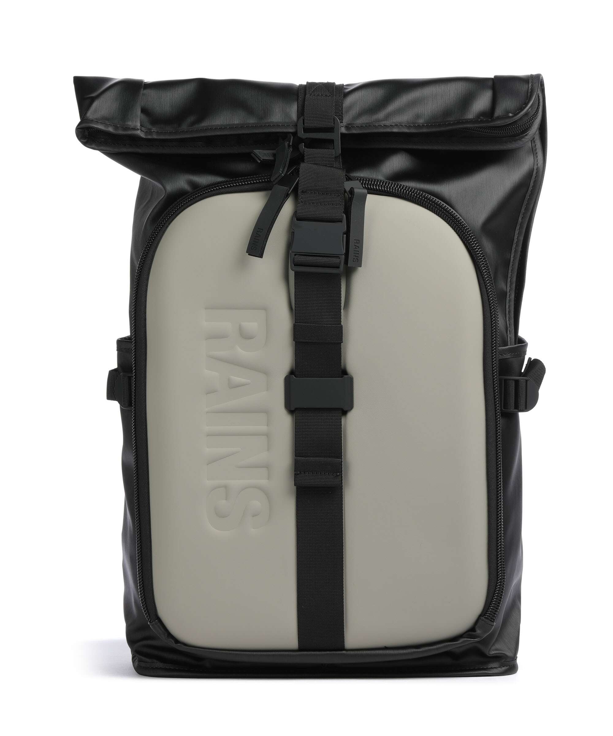 Rains Texel Moulded Rolltop backpack black grain