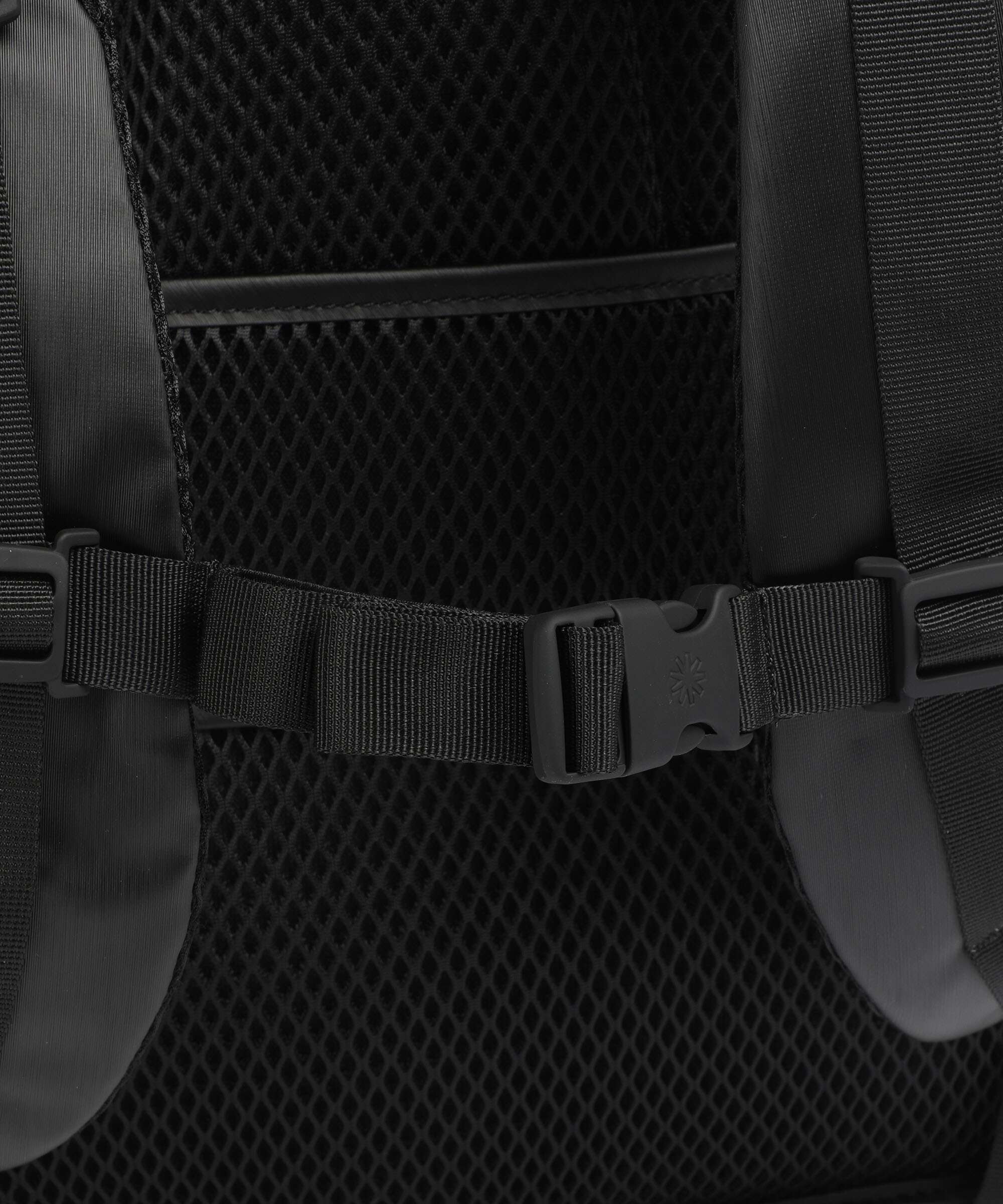 Rains Texel Moulded Rolltop backpack black grain