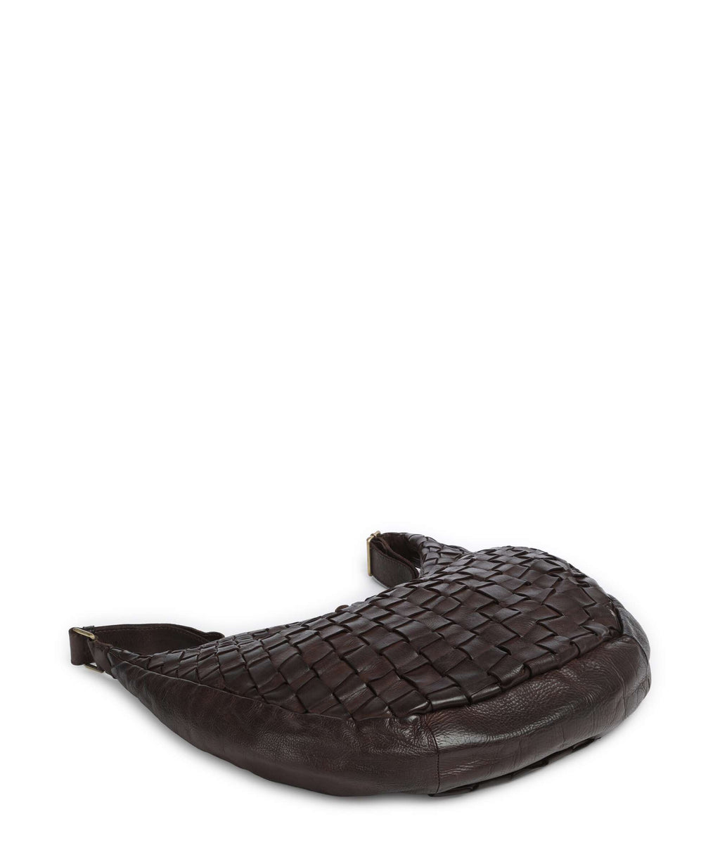 Depeche Warsaw Hobo bag dark brown