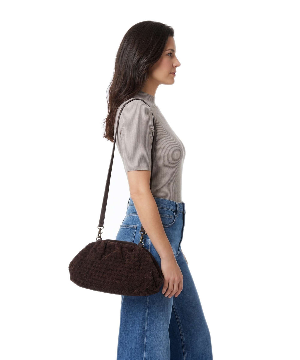 Depeche Berlin Hobo bag chocolate