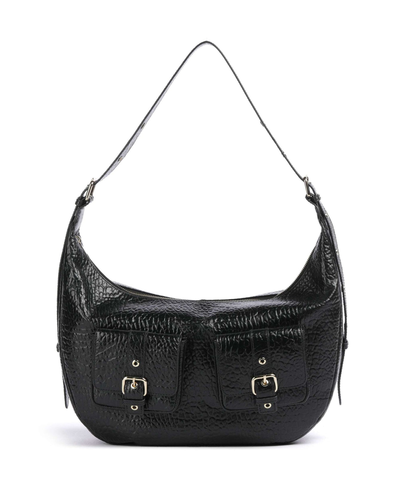 Núnoo New Zealand Stella Pocket Hobo bag black