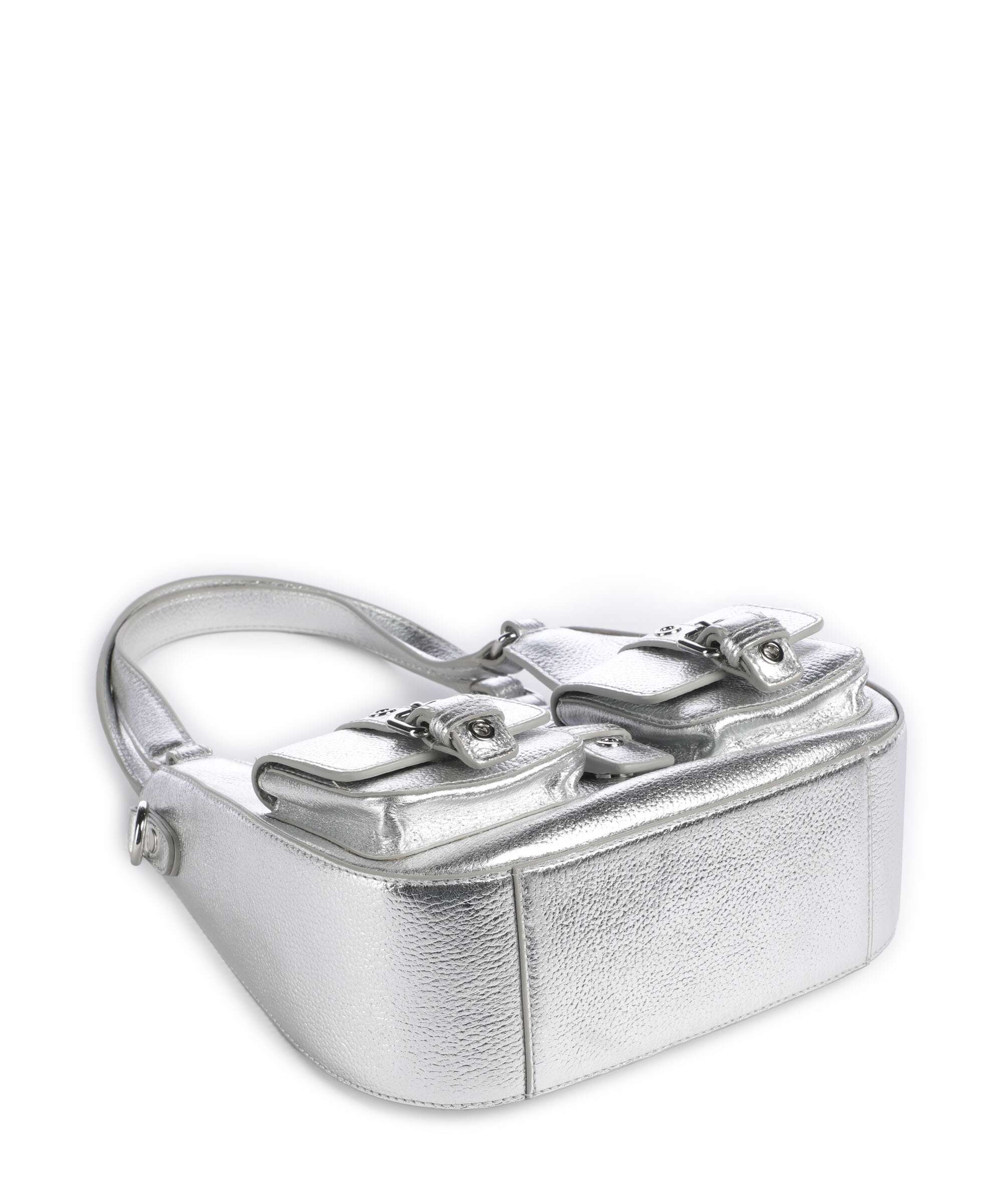 Núnoo Metallic Small Alva Shoulder bag silver