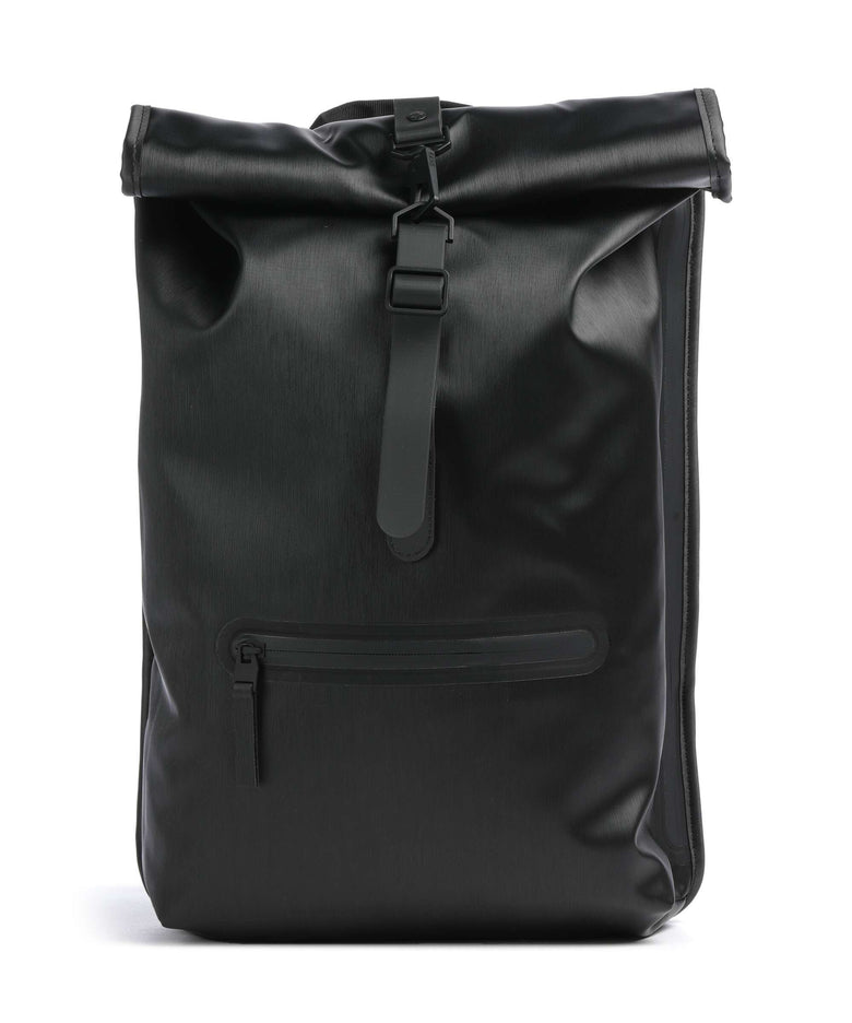 Rains Rolltop backpack black grain