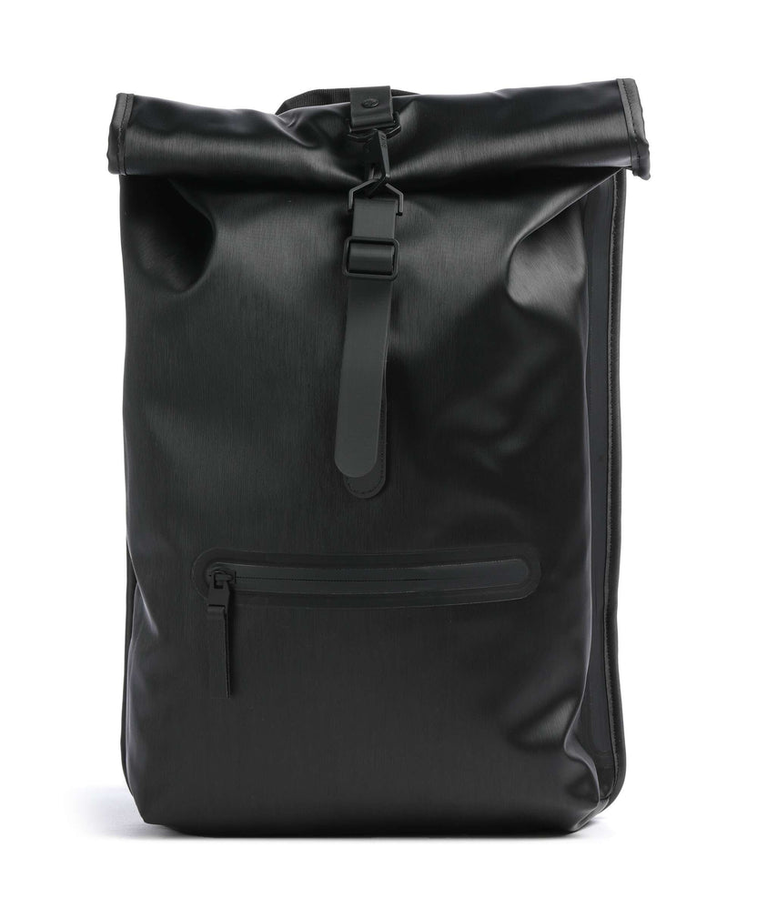 Rains Rolltop backpack black grain