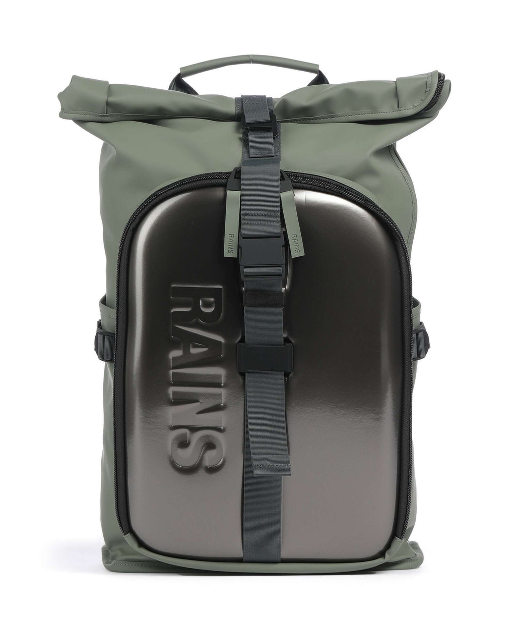 Rains Texel Moulded Rolltop backpack well